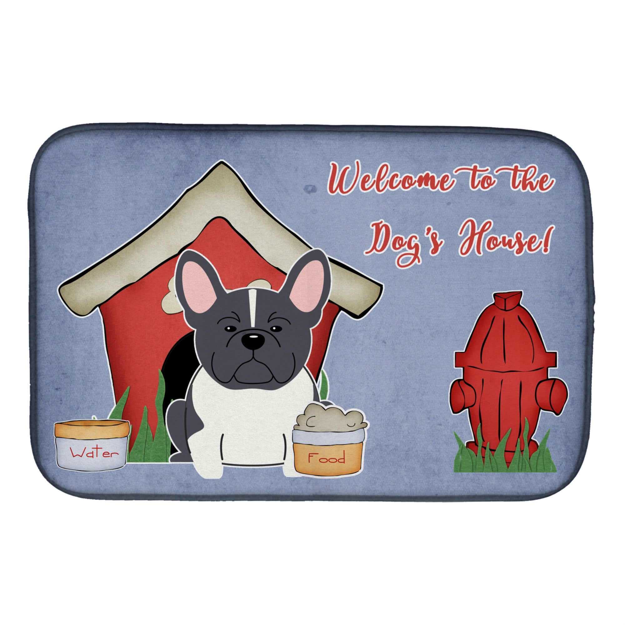'Caroline'S Treasures Bb2766Ddm Dish Drying Mat, 14'''' X 21'''', Dog House''