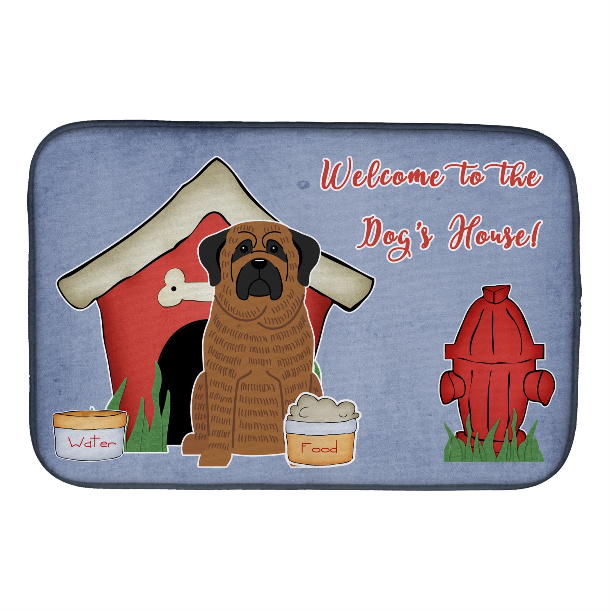 'Caroline'S Treasures Dog House Collection Mastiff Brindle Dish Drying Mat, 14'''' X 21''''''