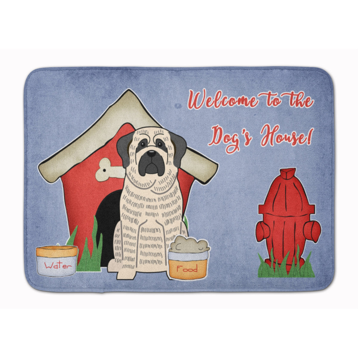 'Caroline'S Treasures Dog House Mastiff Brindle White Floor Mat, 19'''' X 27'''', Multicolor''