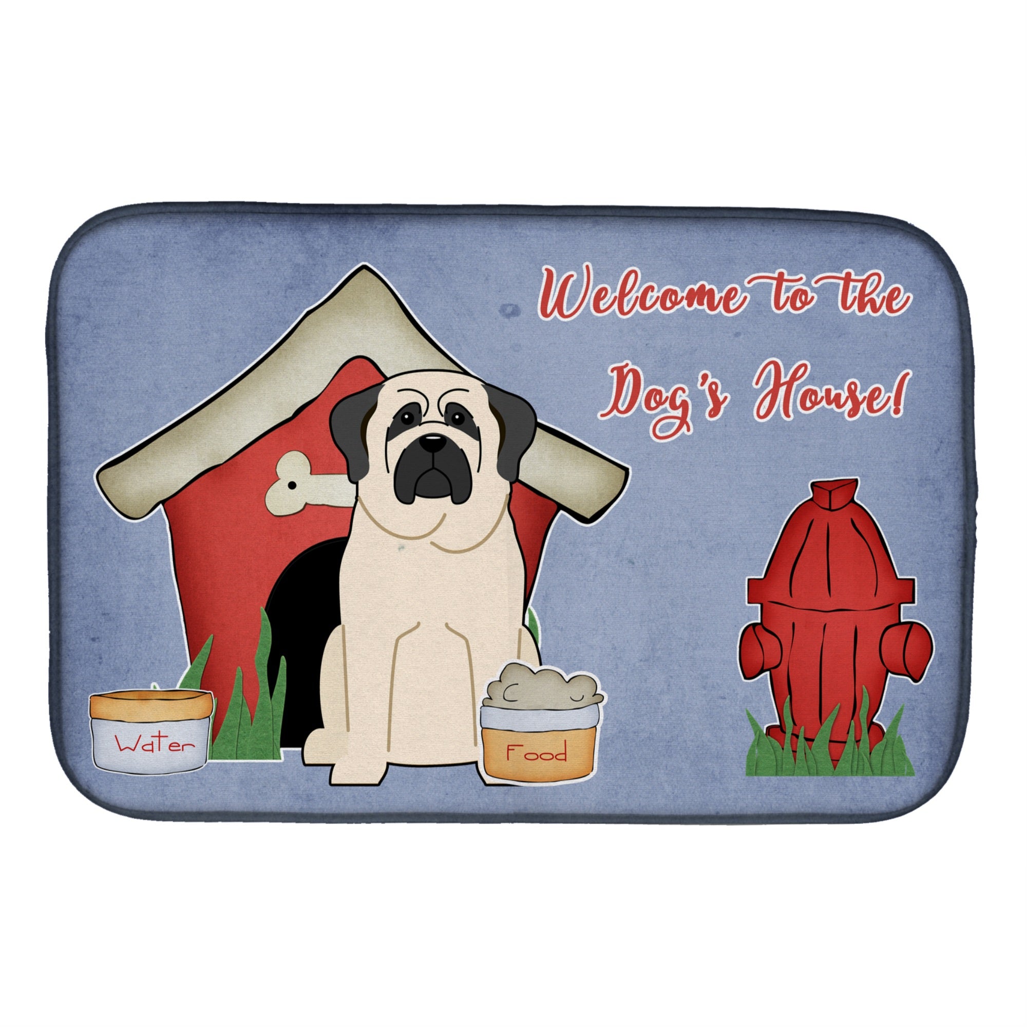 'Caroline'S Treasures Bb2771Ddm Dish Drying Mat, 14 X 21, Dog House''