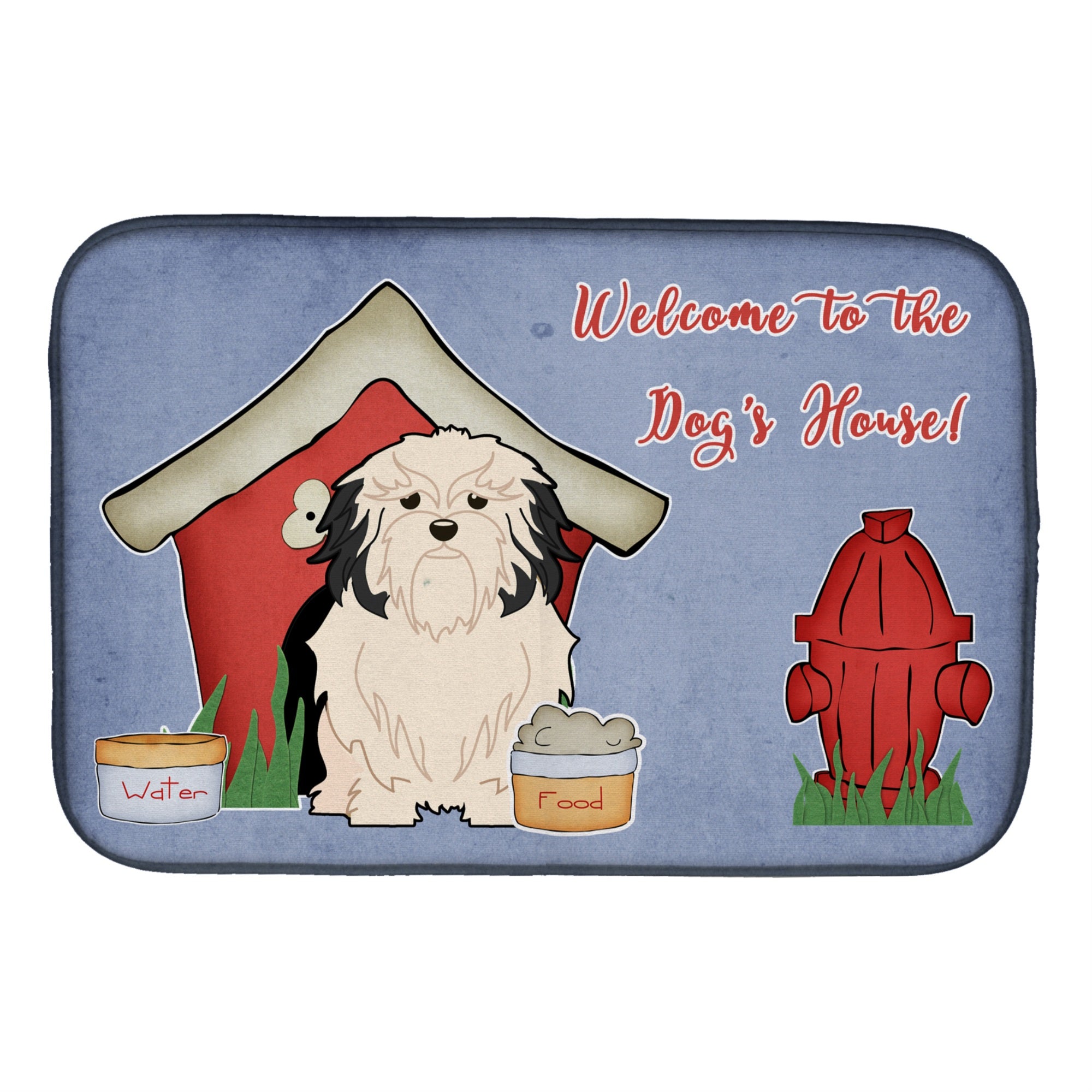'Caroline'S Treasures Dog House Collection Lowchen Dish Drying Mat, 14'''' X 21''''''
