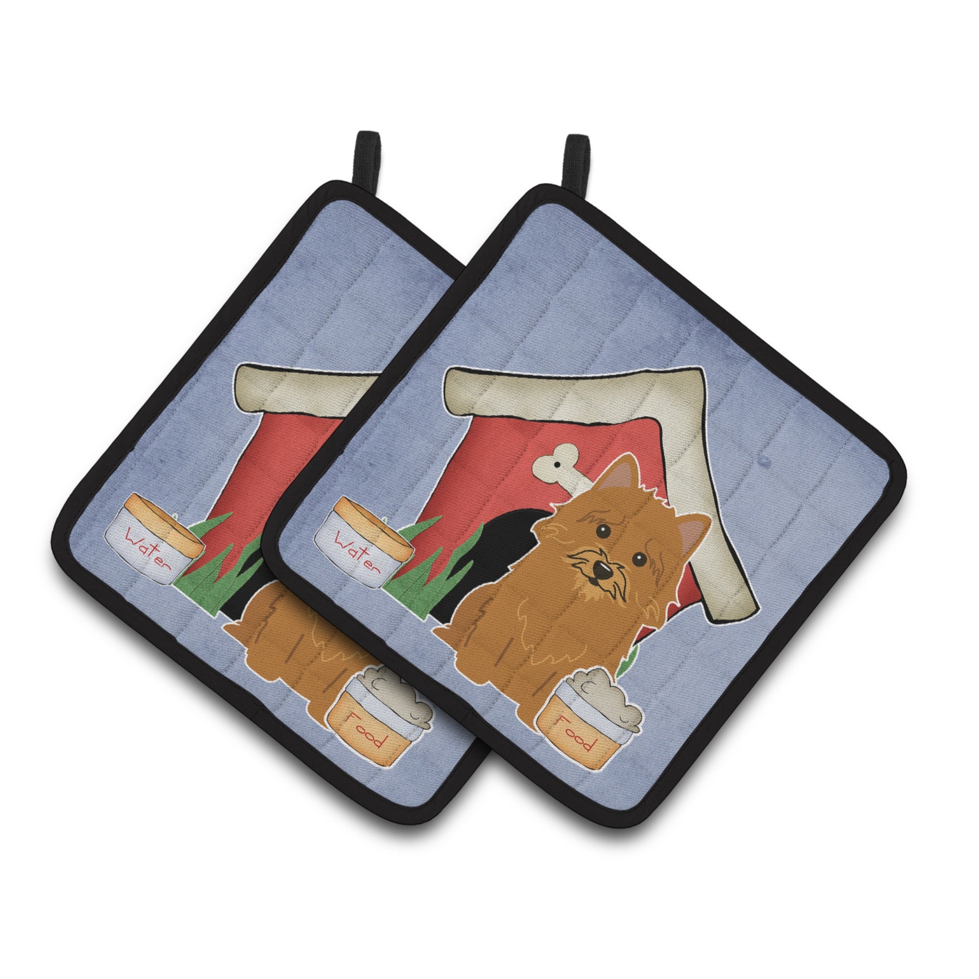 'Caroline'S Treasures Dog House Collection Norwich Terrier Pair Of Pot Holders Bb2774Pthd, 7.5Hx7.5W, Multicolor''
