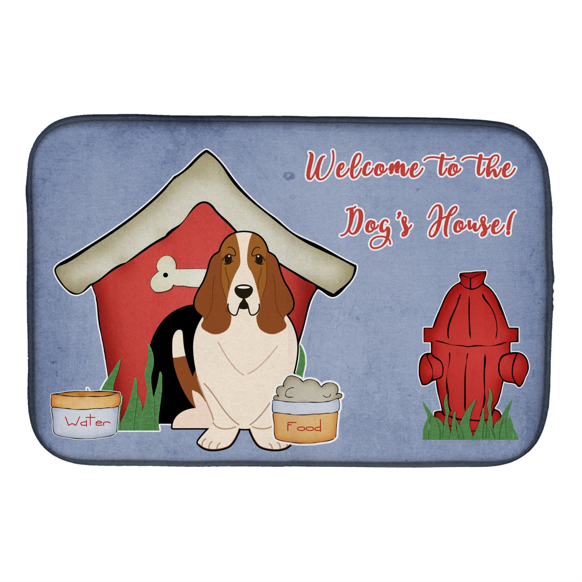 'Caroline'S Treasures Bb2775Ddm Dish Drying Mat, 14'''' X 21'''', Dog House''