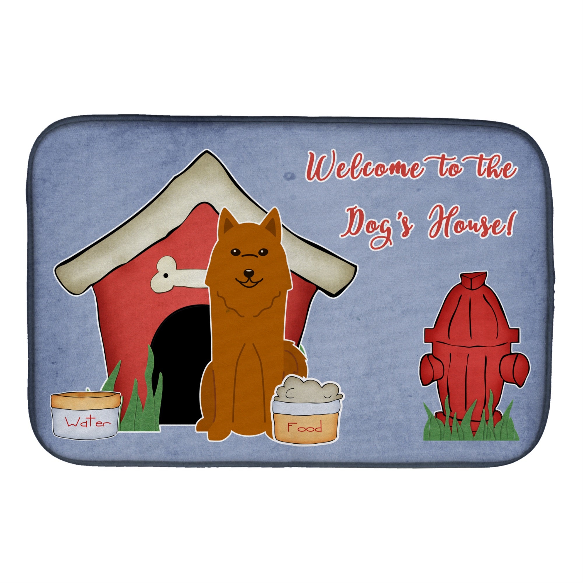 'Caroline'S Treasures House Collection Karelian Bear Dog Dish Drying Mat, 14'''' X 21''''''
