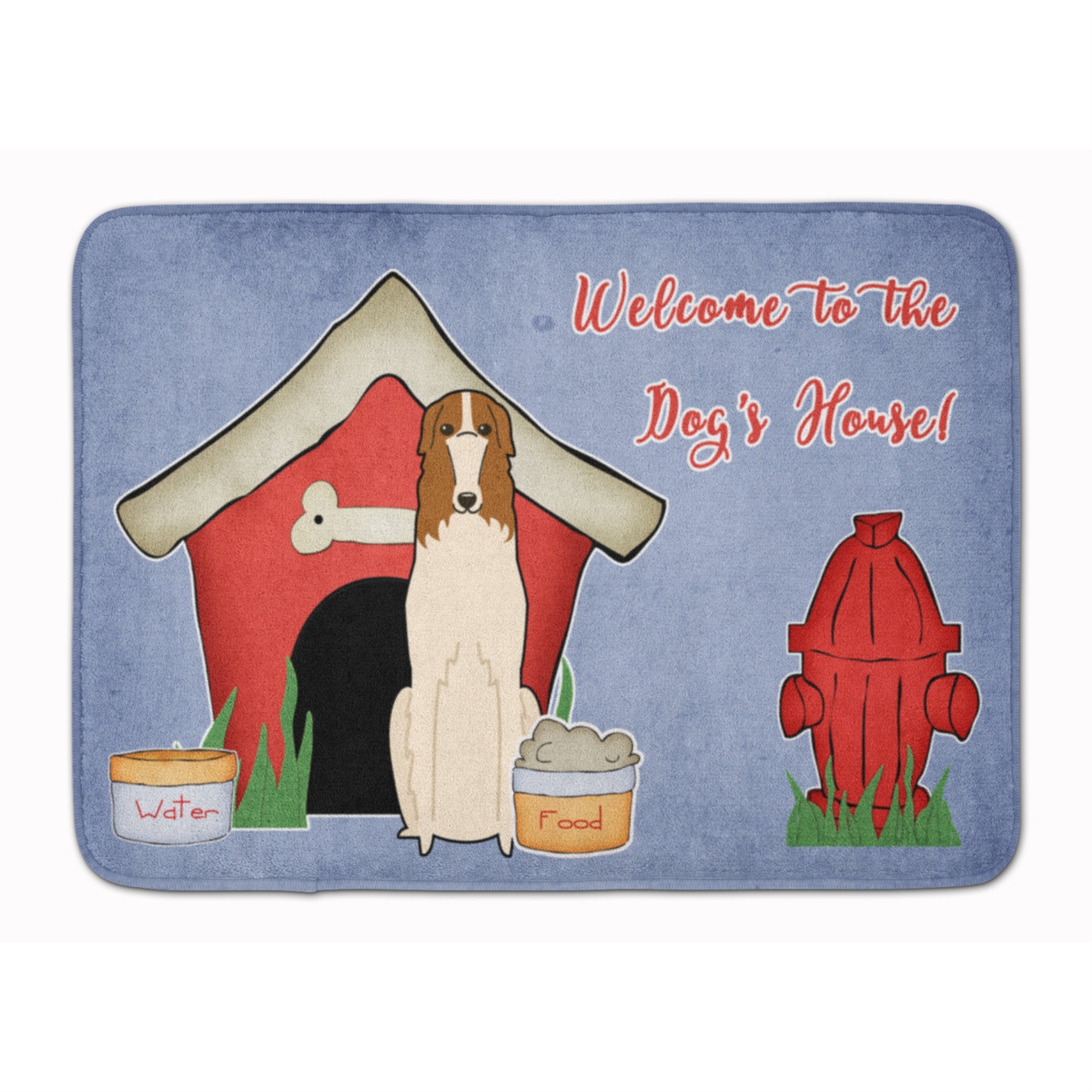 'Caroline'S Treasures Dog House Collection Borzoi Floor Mat, 19'''' X 27'''', Multicolor''