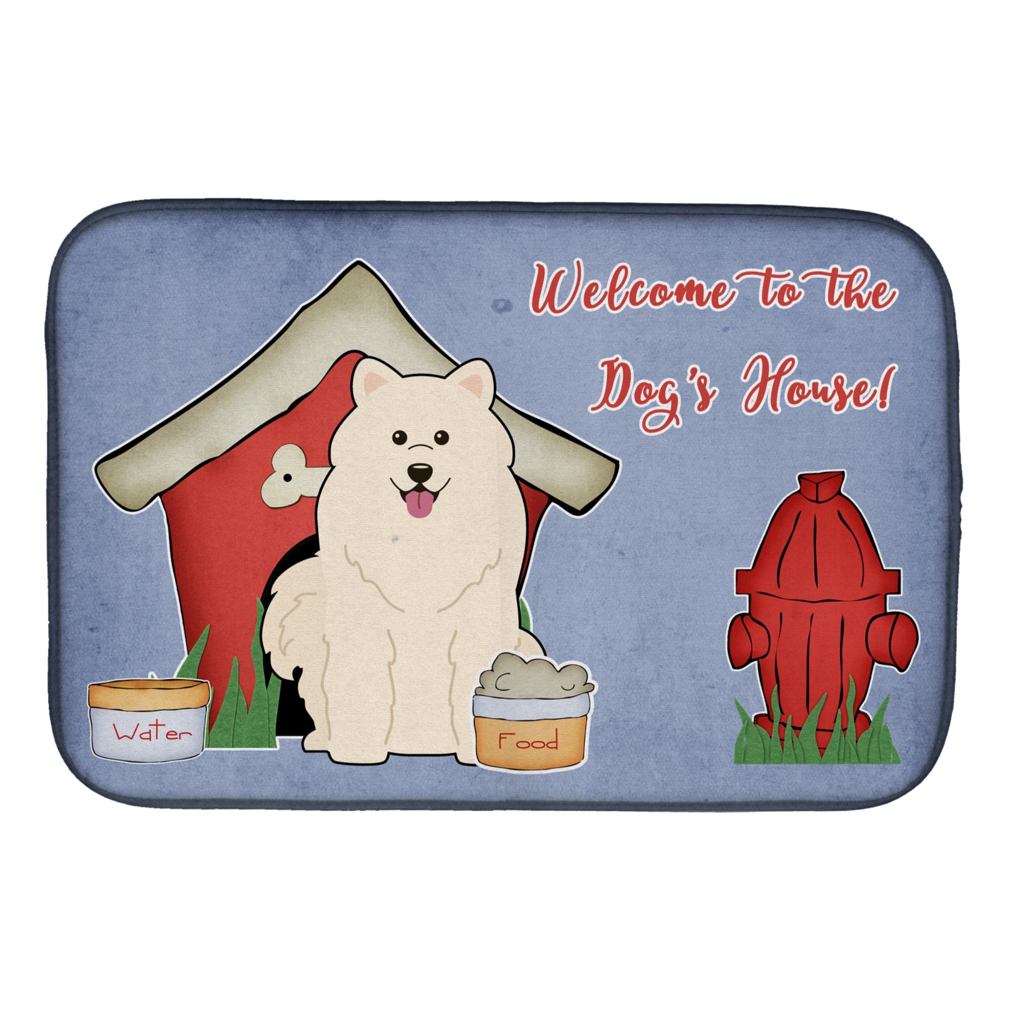 'Caroline'S Treasures Bb2784Ddm Dish Drying Mat, 14'''' X 21'''', Dog House''