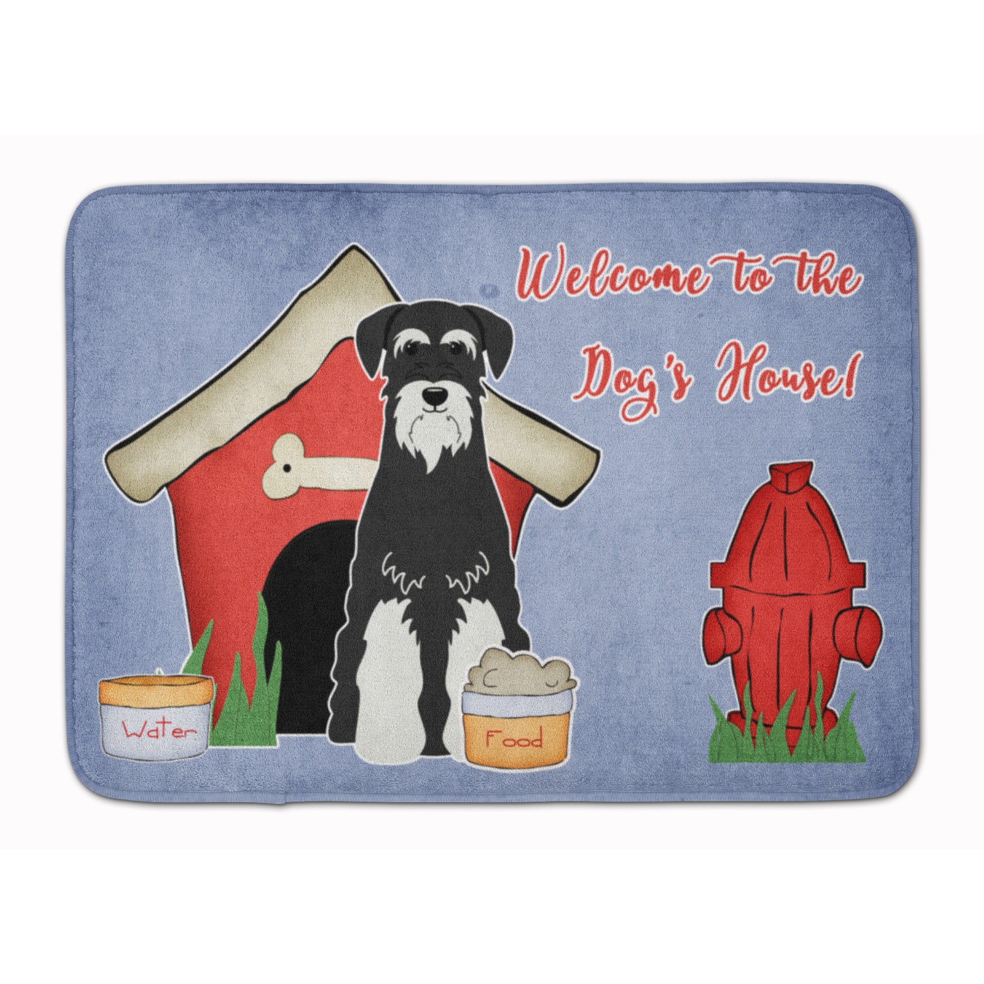 'Caroline'S Treasures Dog House Standard Schnauzer Floor Mat, 19'''' X 27'''', Multicolor''