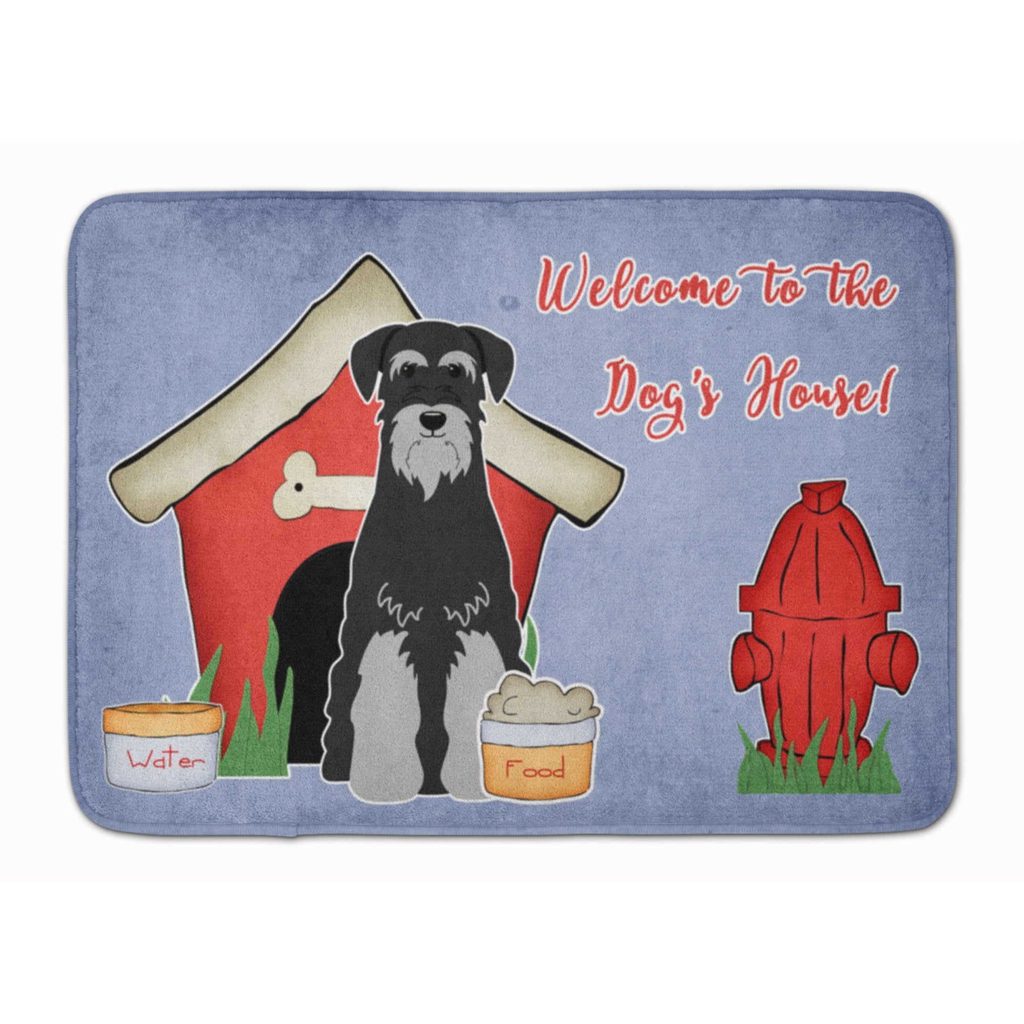 'Caroline'S Treasures Dog House Standard Schnauzer Black Grey, 19'''' X 27'''', Multicolor''