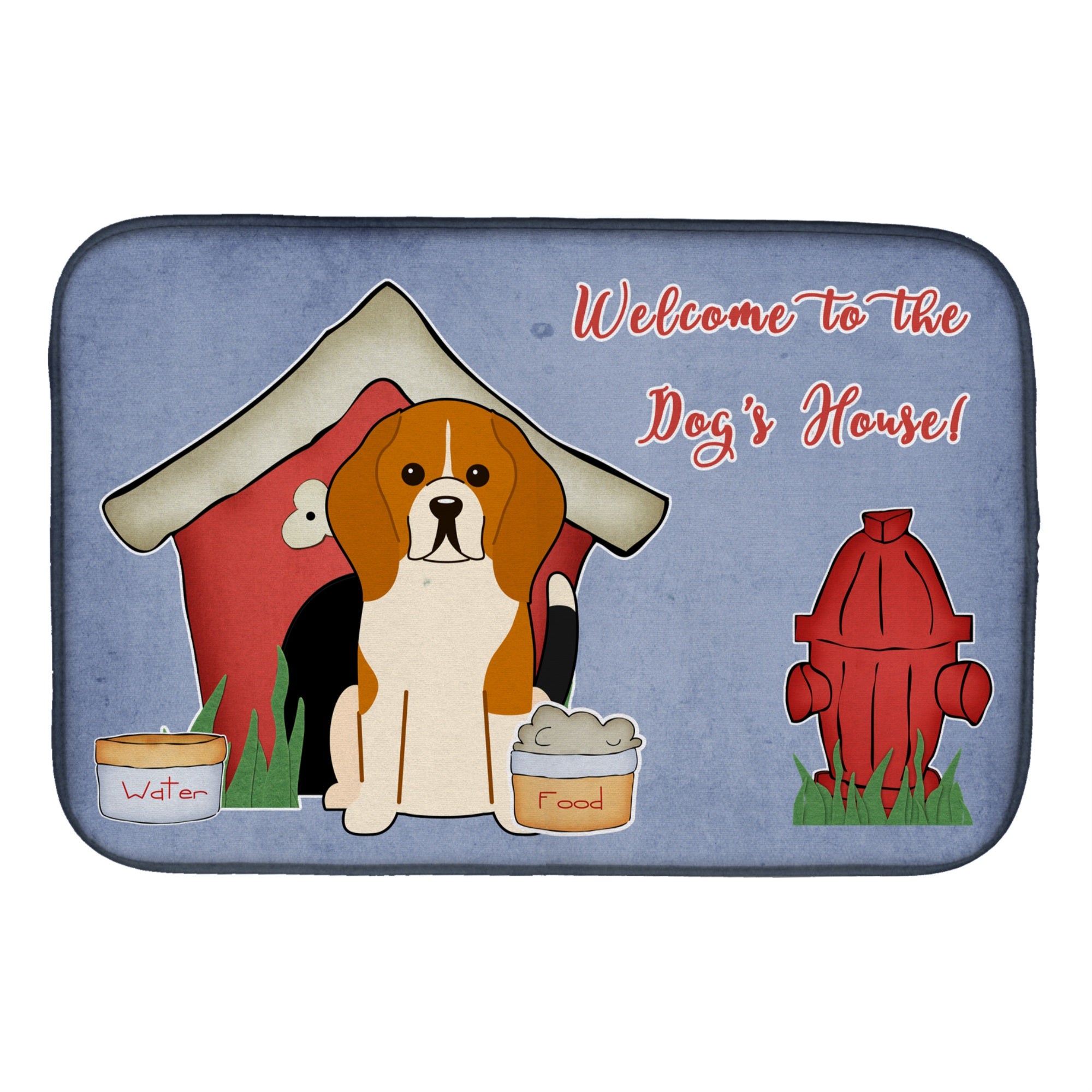 'Caroline'S Treasures Bb2794Ddm Dish Drying Mat, 14'''' X 21'''', Dog House''