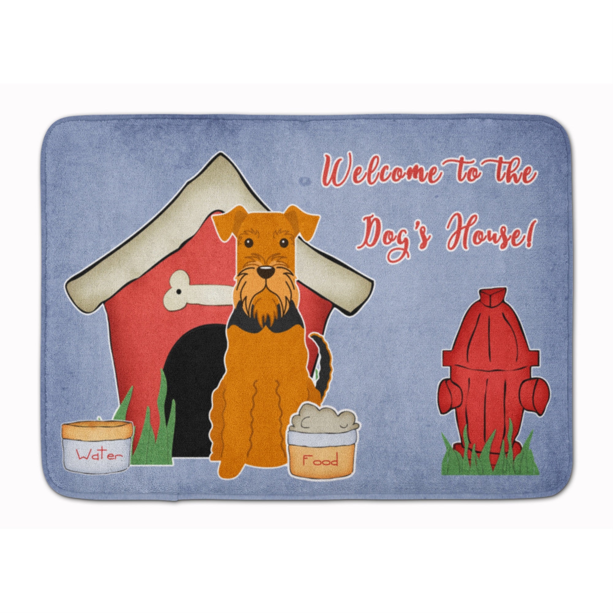 'Caroline'S Treasures Dog House Collection Airedale Floor Mat, 19'''' X 27'''', Multicolor''
