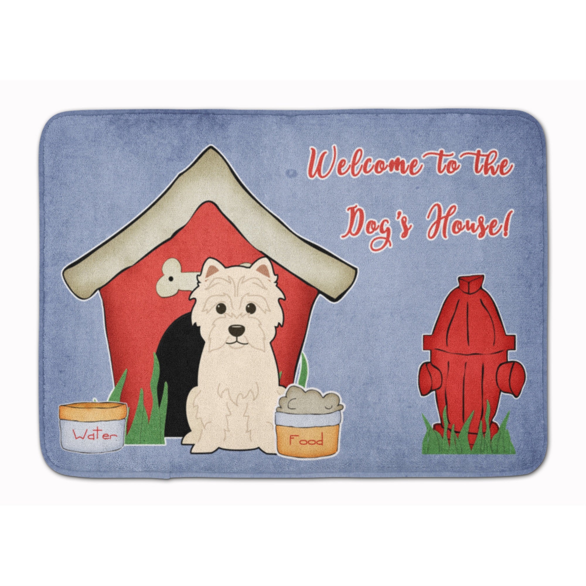 'Caroline'S Treasures Dog House Collection Westie Floor Mat, 19'''' X 27'''', Multicolor''