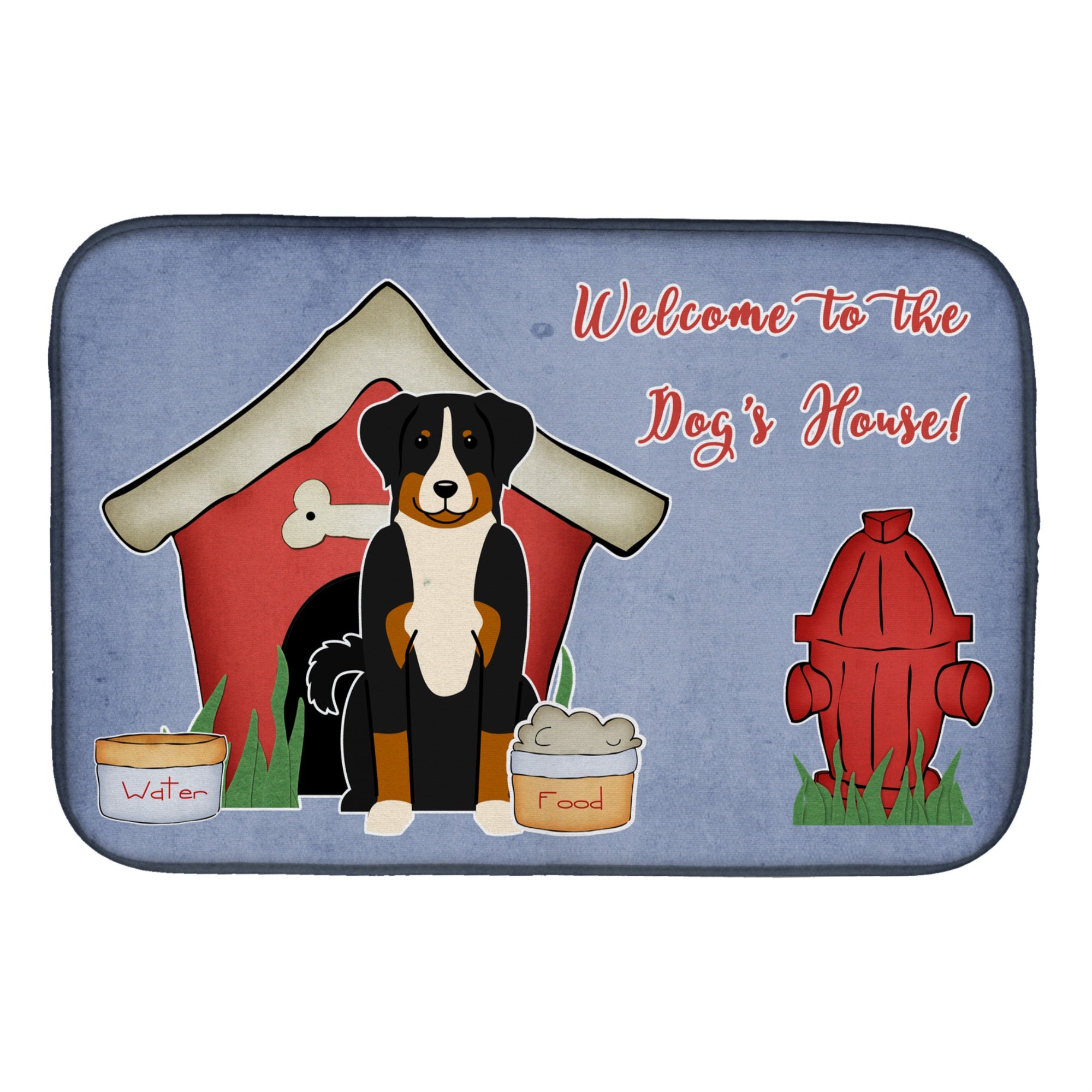 'Caroline'S Treasures Bb2797Ddm Dish Drying Mat, 14'''' X 21'''', Dog House''