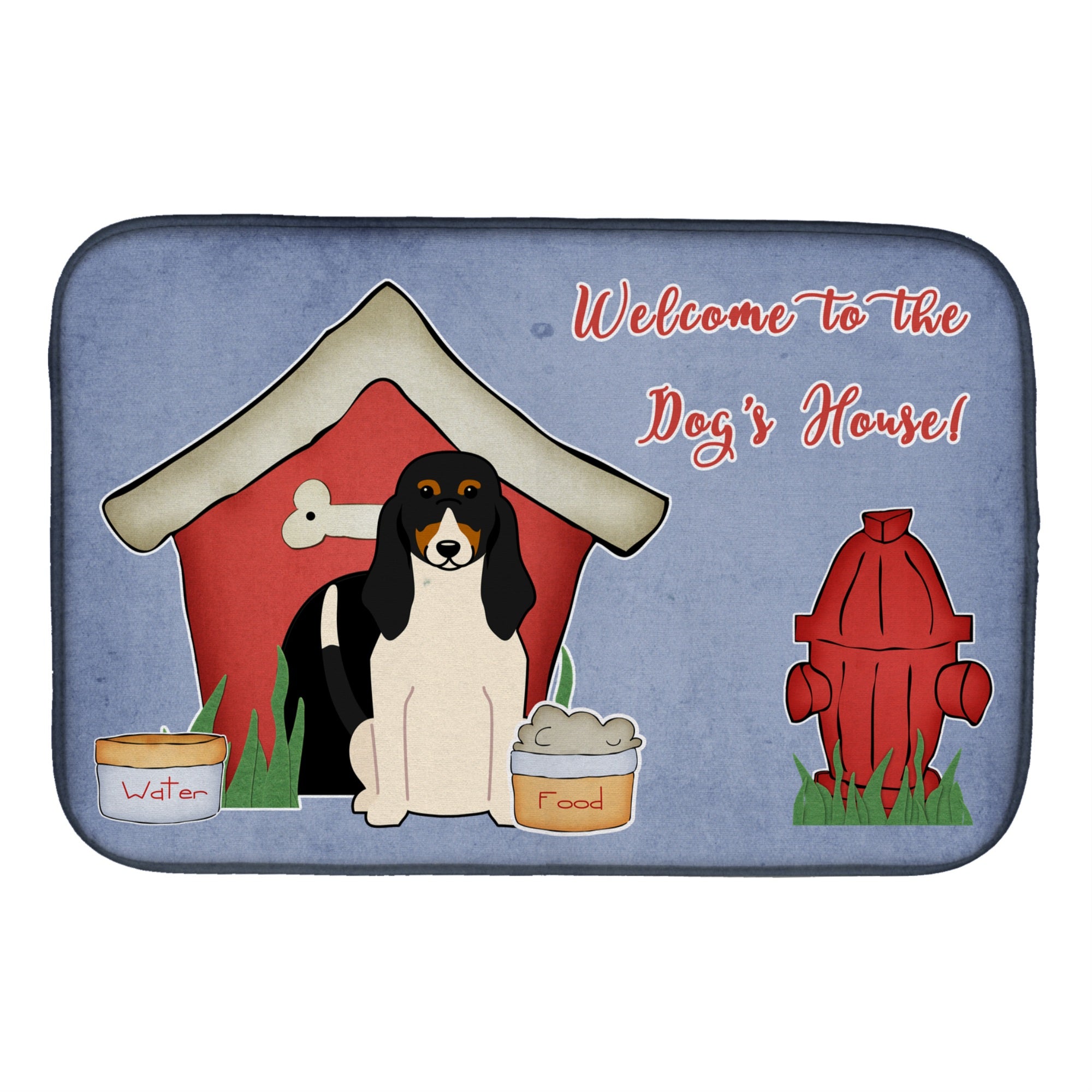 'Caroline'S Treasures Dog House Collection Swiss Hound Dish Drying Mat, 14'''' X 21''''''