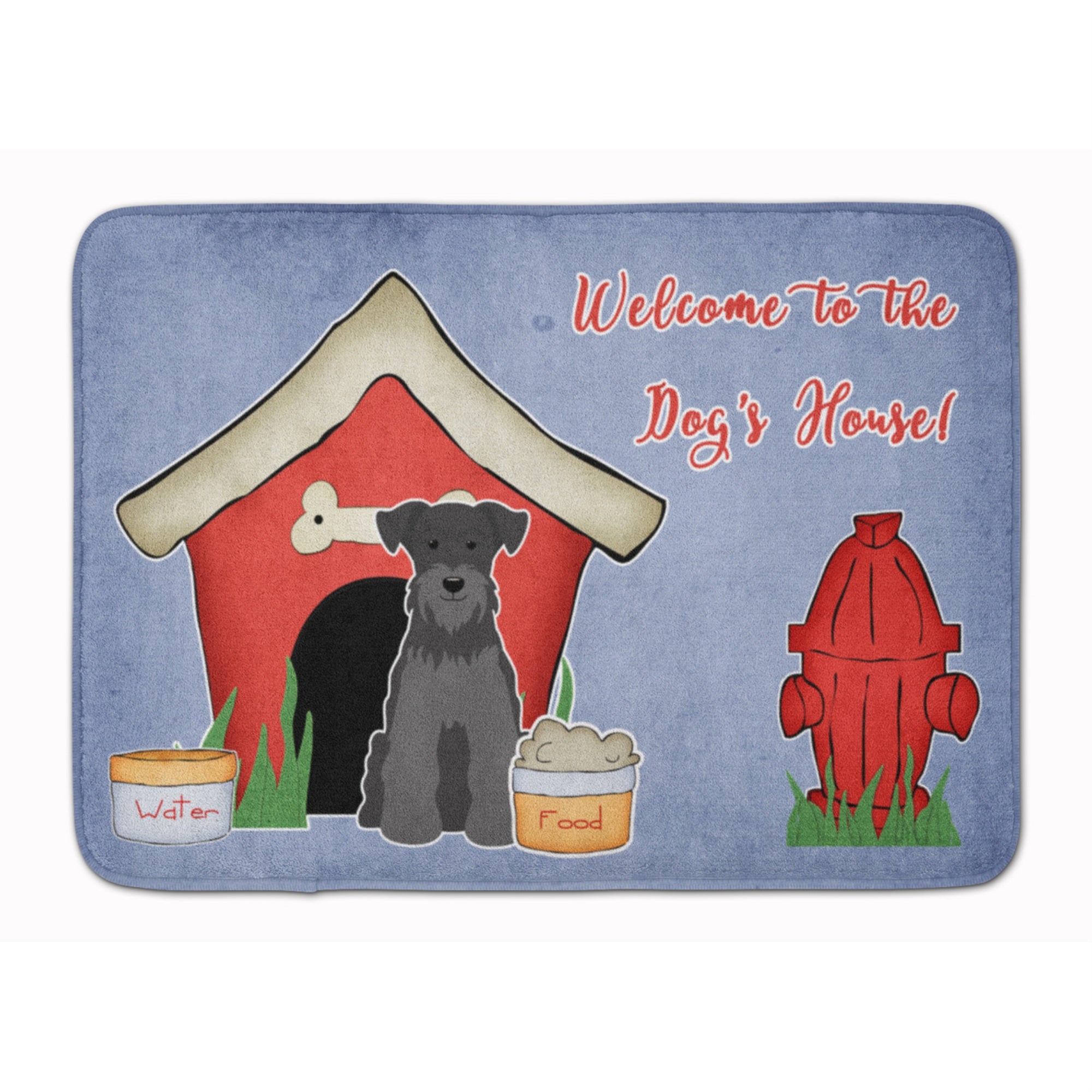 'Caroline'S Treasures Dog House Miniature Schanuzer Black Floor Mat, 19'''' X 27'''', Multicolor''