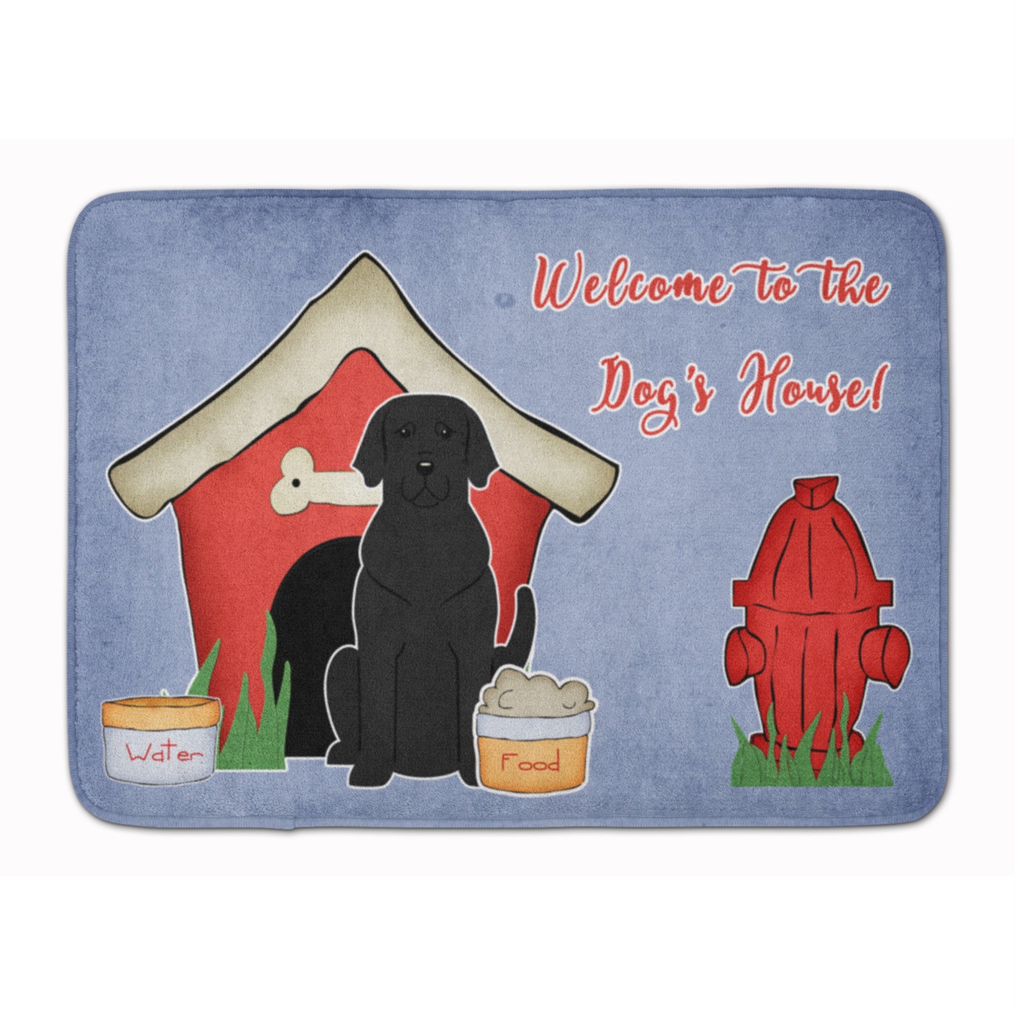 'Caroline'S Treasures Dog House Collection Black Labrador Floor Mat, 19'''' X 27'''', Multicolor''