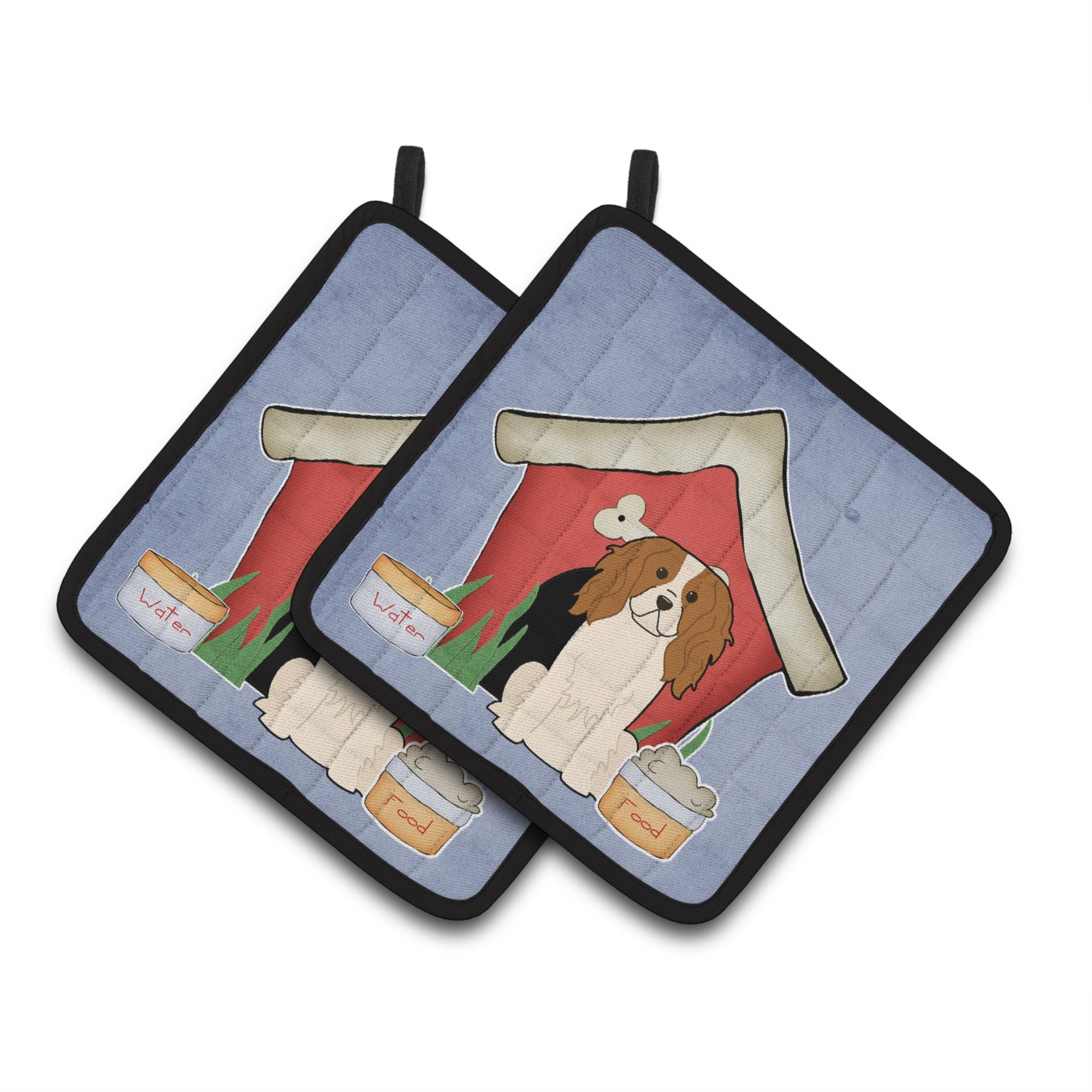 'Caroline'S Treasures Dog House Collection Cavalier Spaniel Pair Of Pot Holders Bb2812Pthd, 7.5Hx7.5W, Multicolor''