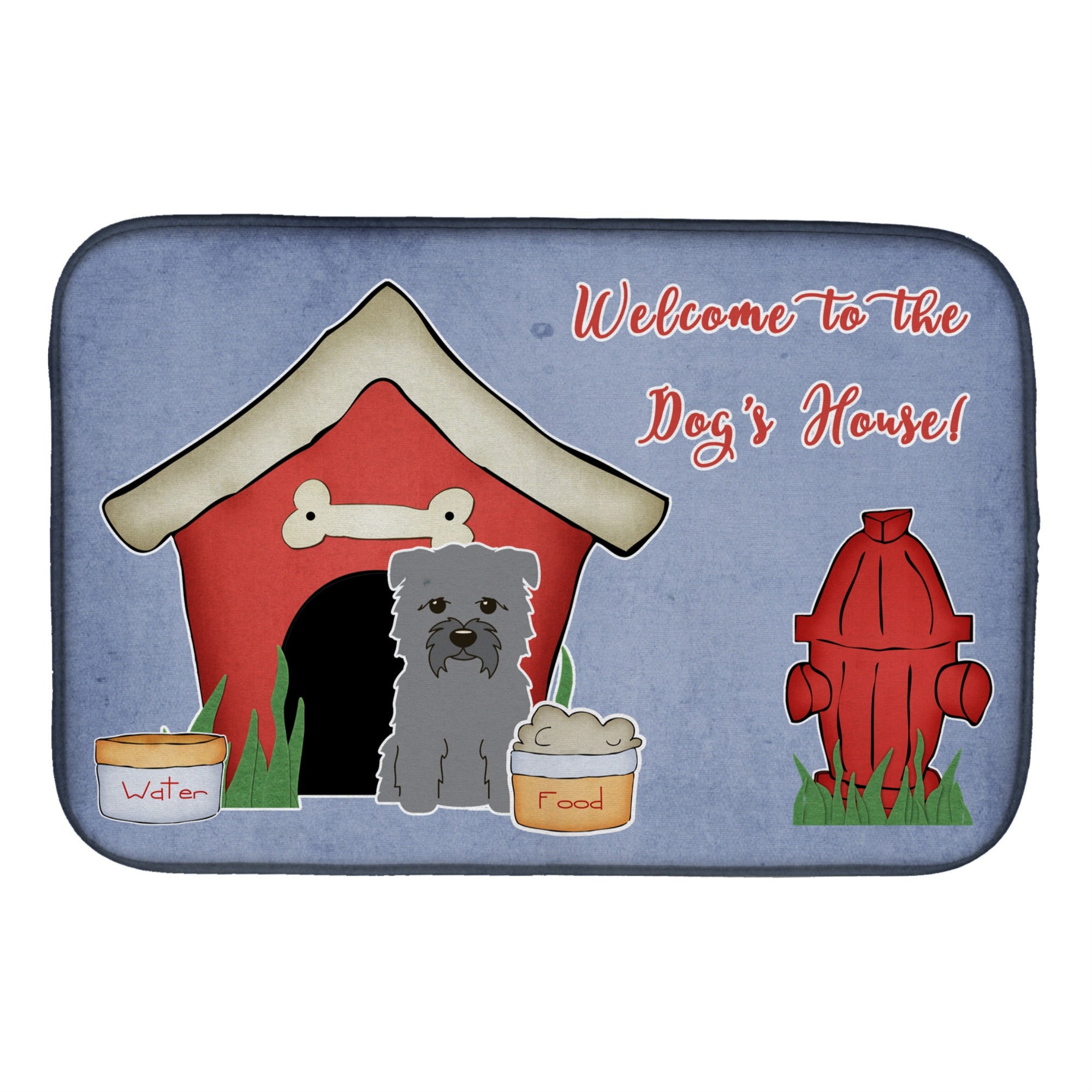 'Caroline'S Treasures Bb2813Ddm Dish Drying Mat, 14'''' X 21'''', Dog House''