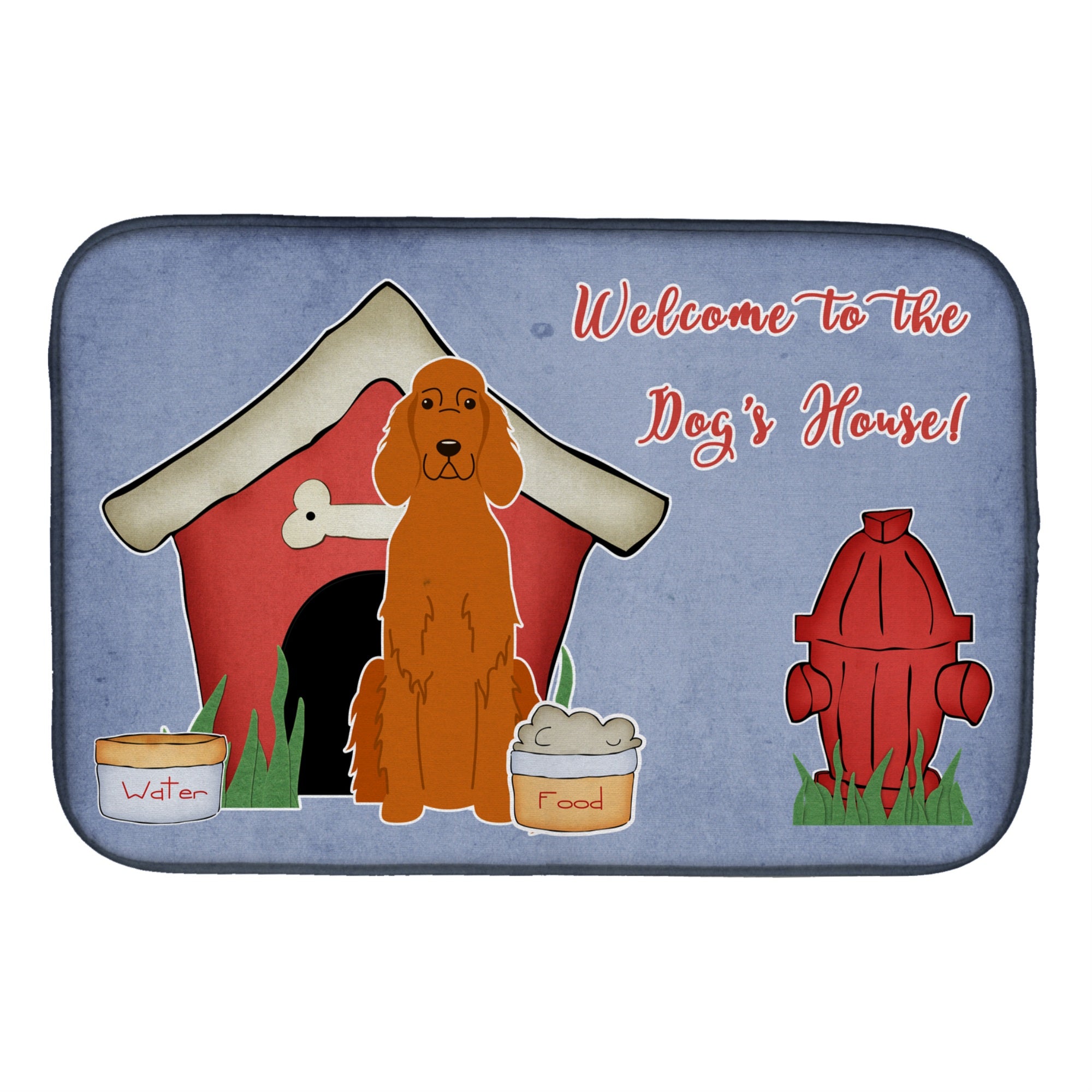 'Caroline'S Treasures Dog House Collection Irish Setter Dish Drying Mat, 14'''' X 21''''''