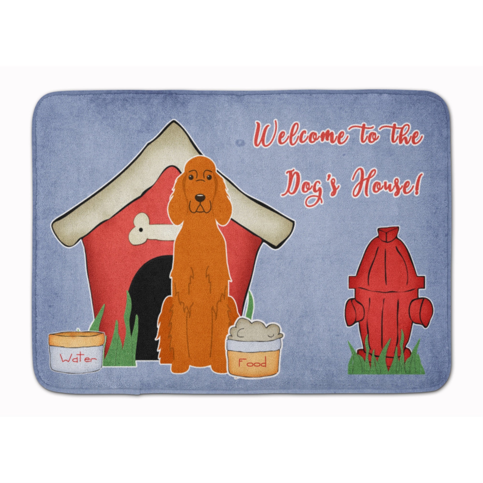 'Caroline'S Treasures Dog House Collection Irish Setter Floor Mat, 19'''' X 27'''', Multicolor''