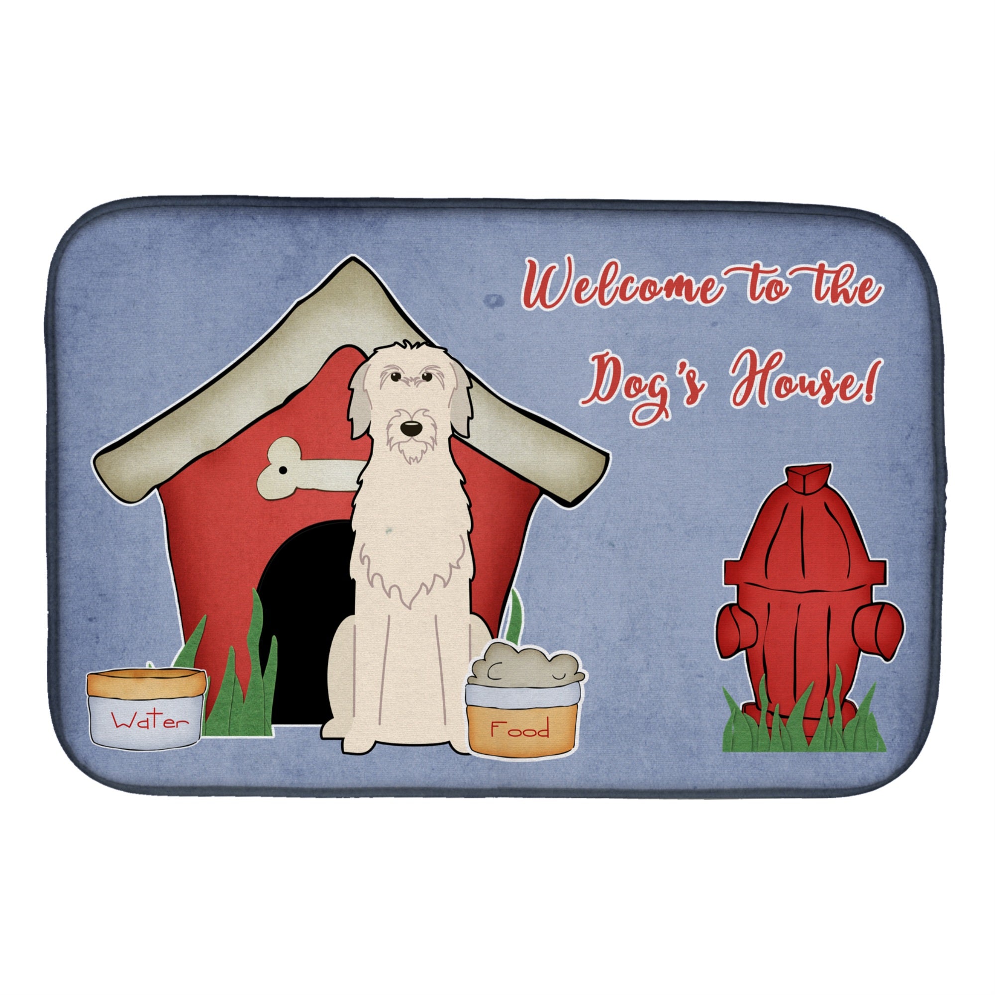 'Caroline'S Treasures Dog House Collection Irish Wolfhound Dish Drying Mat, 14'''' X 21''''''
