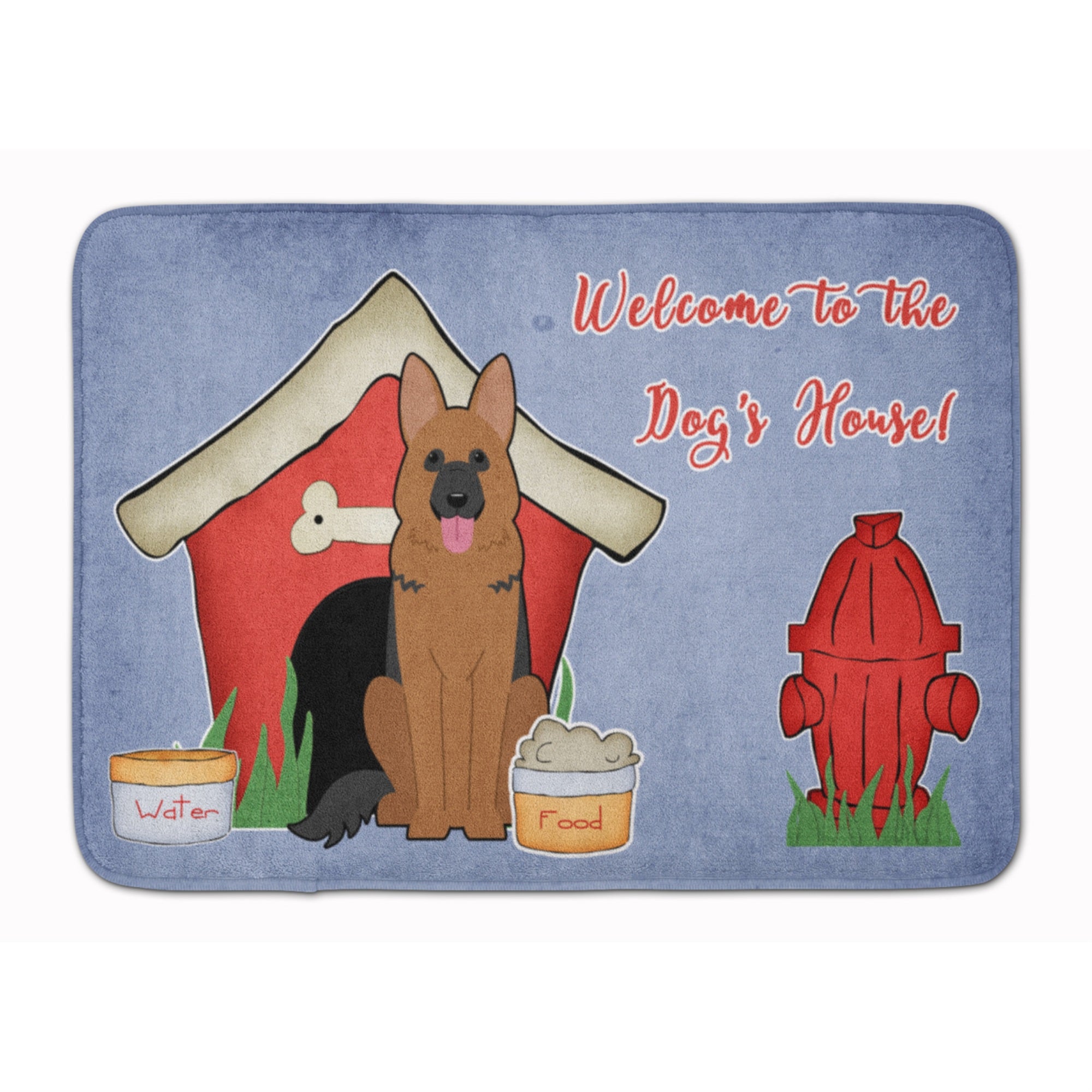'Caroline'S Treasures Dog House Collection German Shepherd Floor Mat, 19'''' X 27'''', Multicolor''