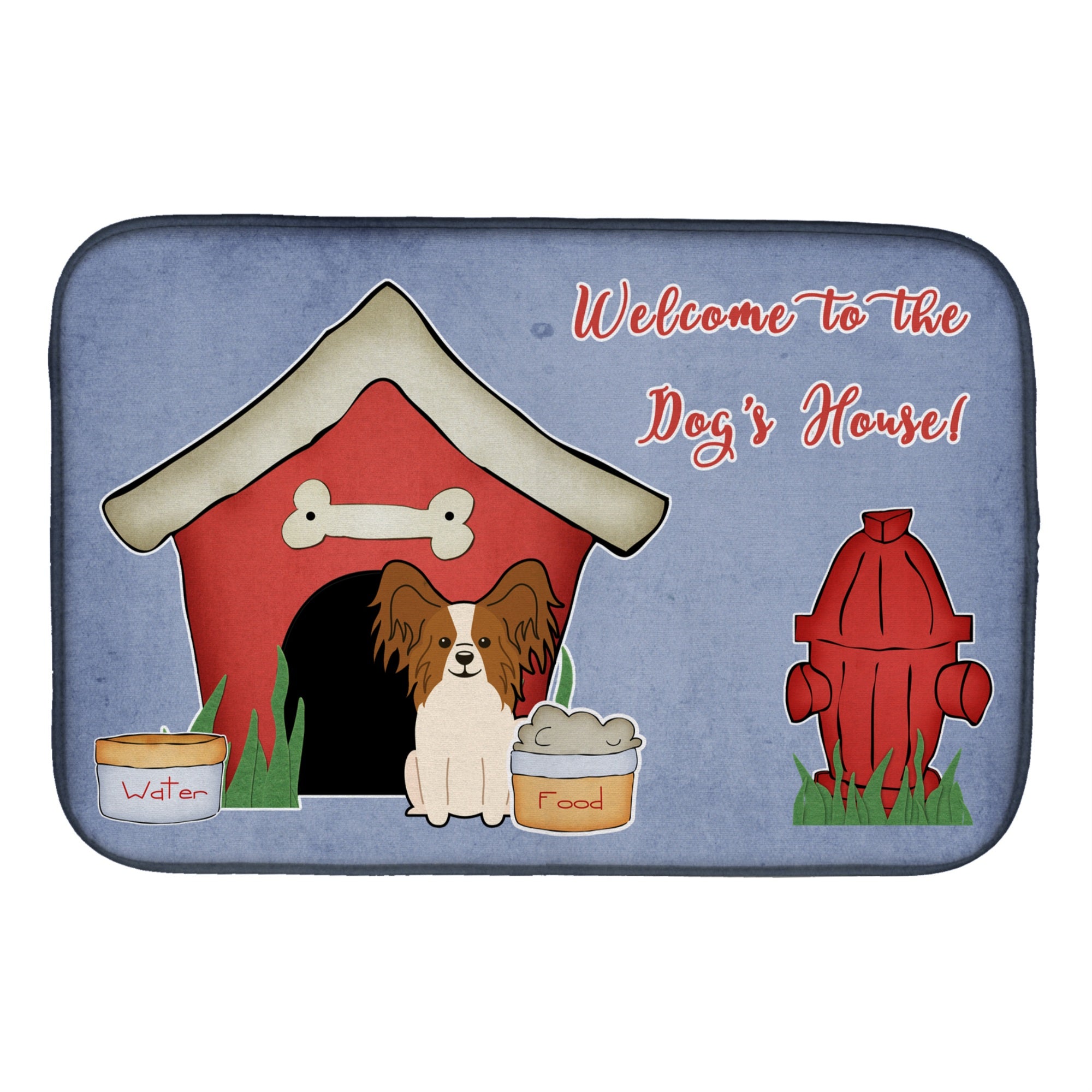 'Caroline'S Treasures Bb2832Ddm Dish Drying Mat, 14'''' X 21'''', Dog House''
