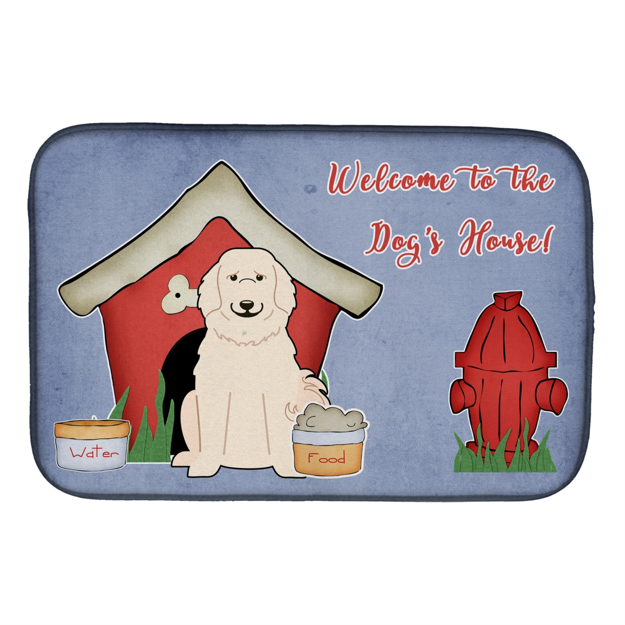 'Caroline'S Treasures Dog House Collection Pyrenese Dish Drying Mat, 14'''' X 21''''''
