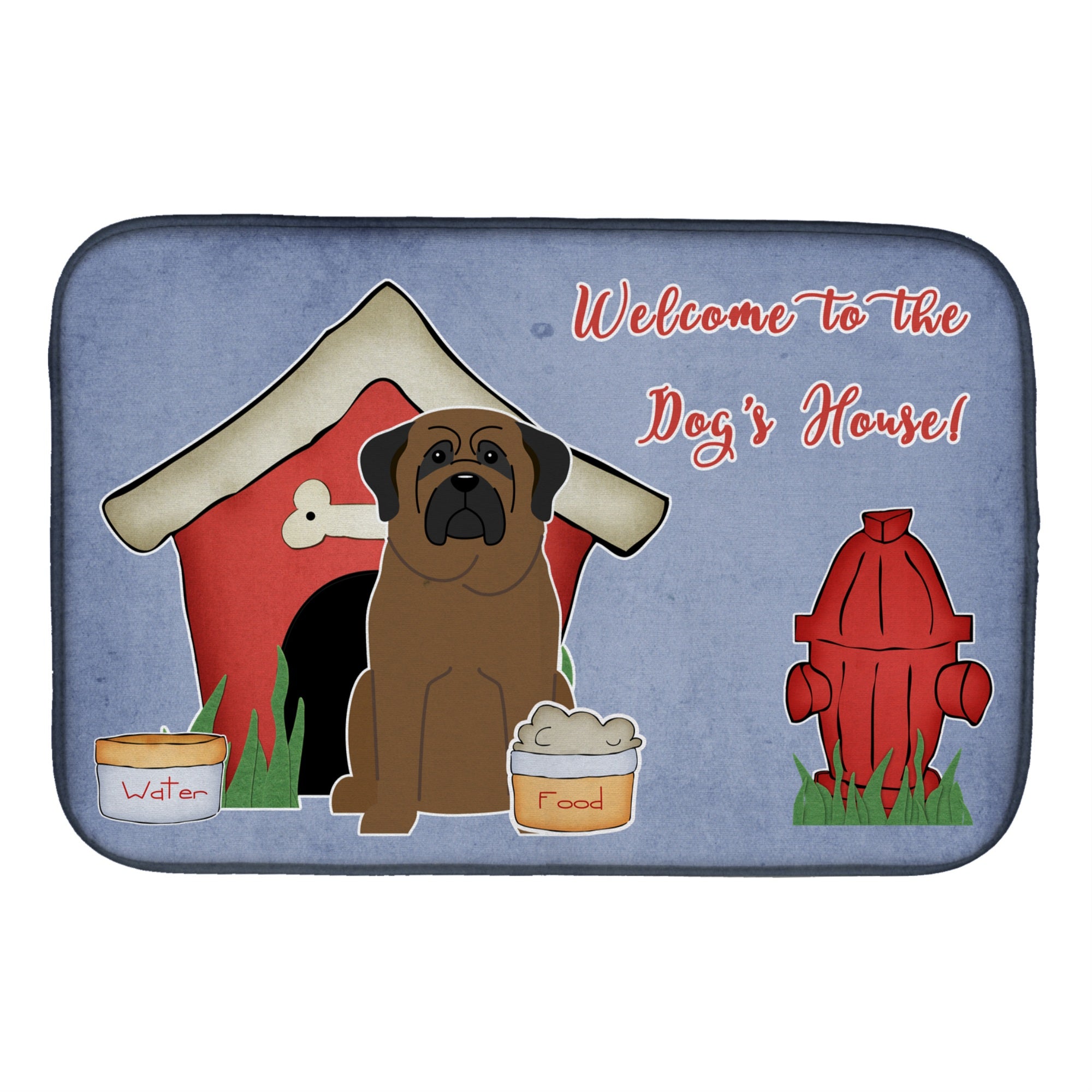 'Caroline'S Treasures Dog House Collection Bullmastiff Dish Drying Mat, 14'''' X 21''''''