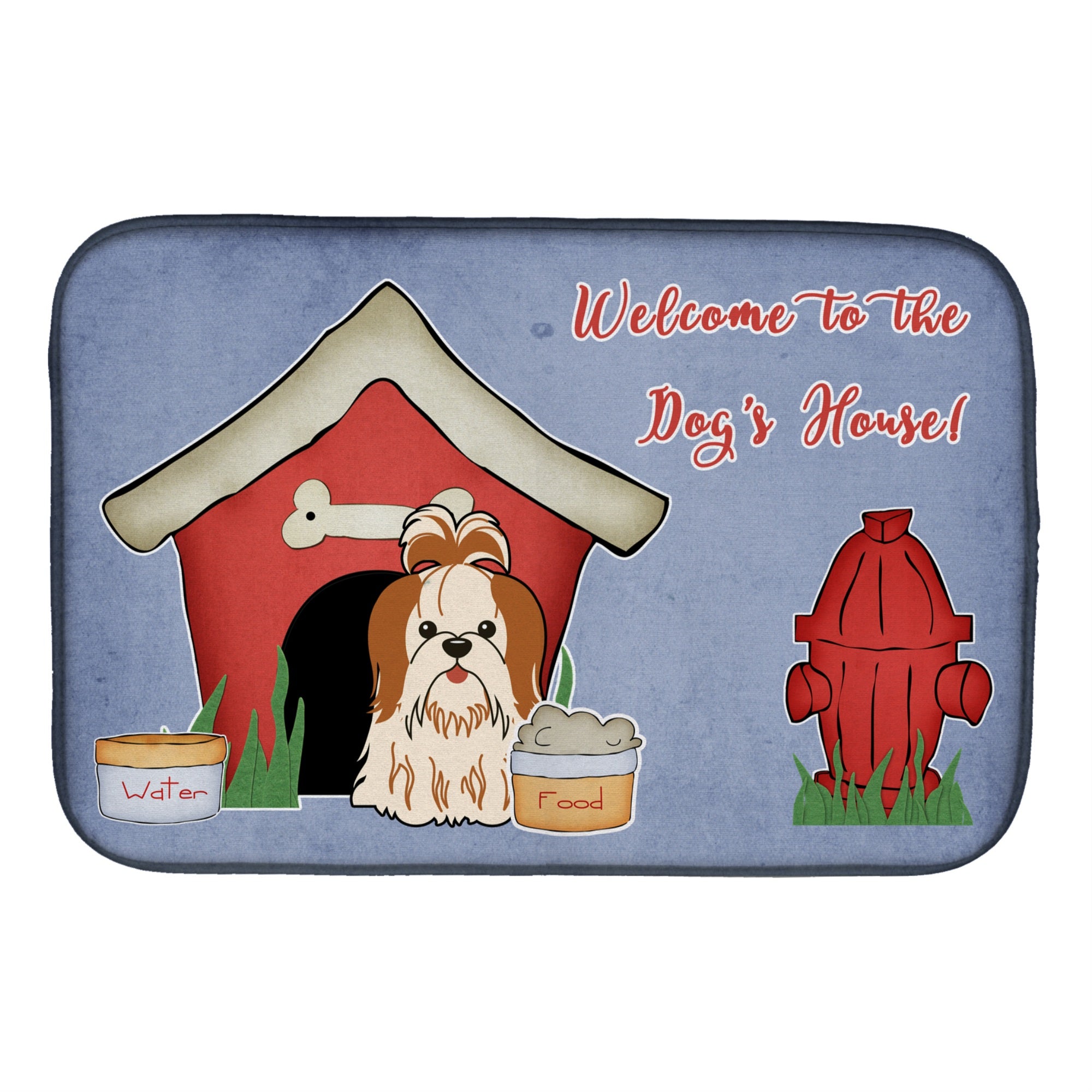 Carolines Treasures BB2841DDM Dish Drying Mat 14 x 21 Dog House