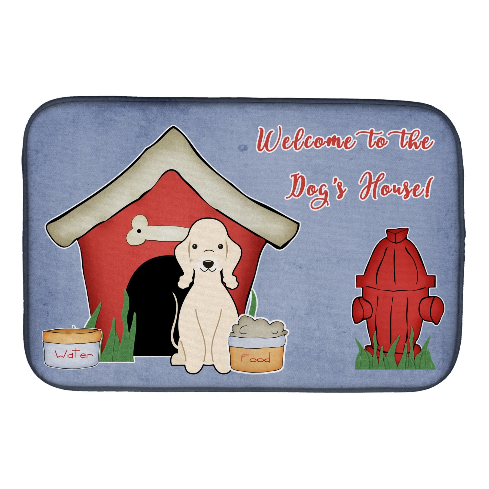 'Caroline'S Treasures Dog House Collection Bedlington Terrier Sandy Dish Drying Mat, 14'''' X 21''''''