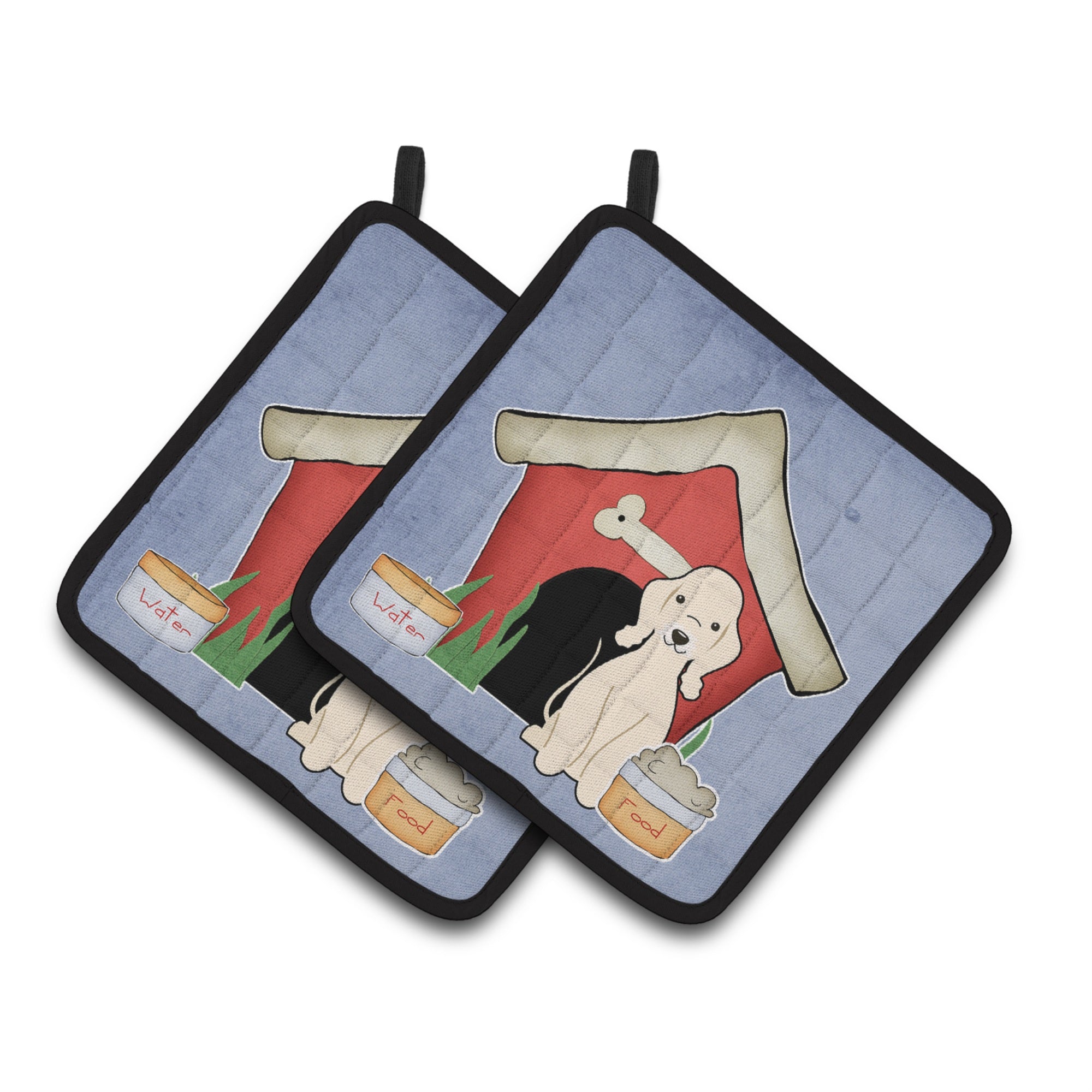 'Caroline'S Treasures Dog House Collection Bedlington Terrier Sandy Pair Of Pot Holders Bb2845Pthd, 7.5Hx7.5W, Multicolor''