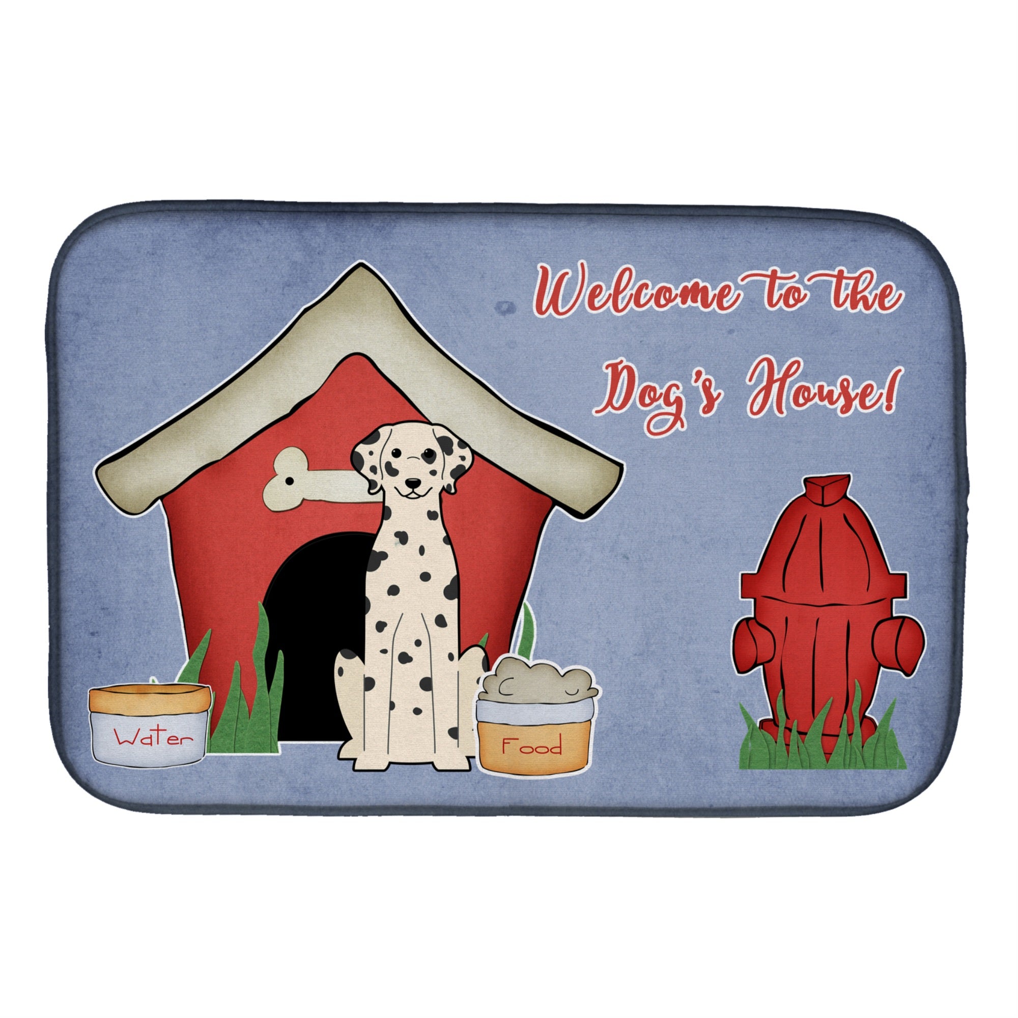 'Caroline'S Treasures Bb2851Ddm Dish Drying Mat, 14'''' X 21'''', Dog House''