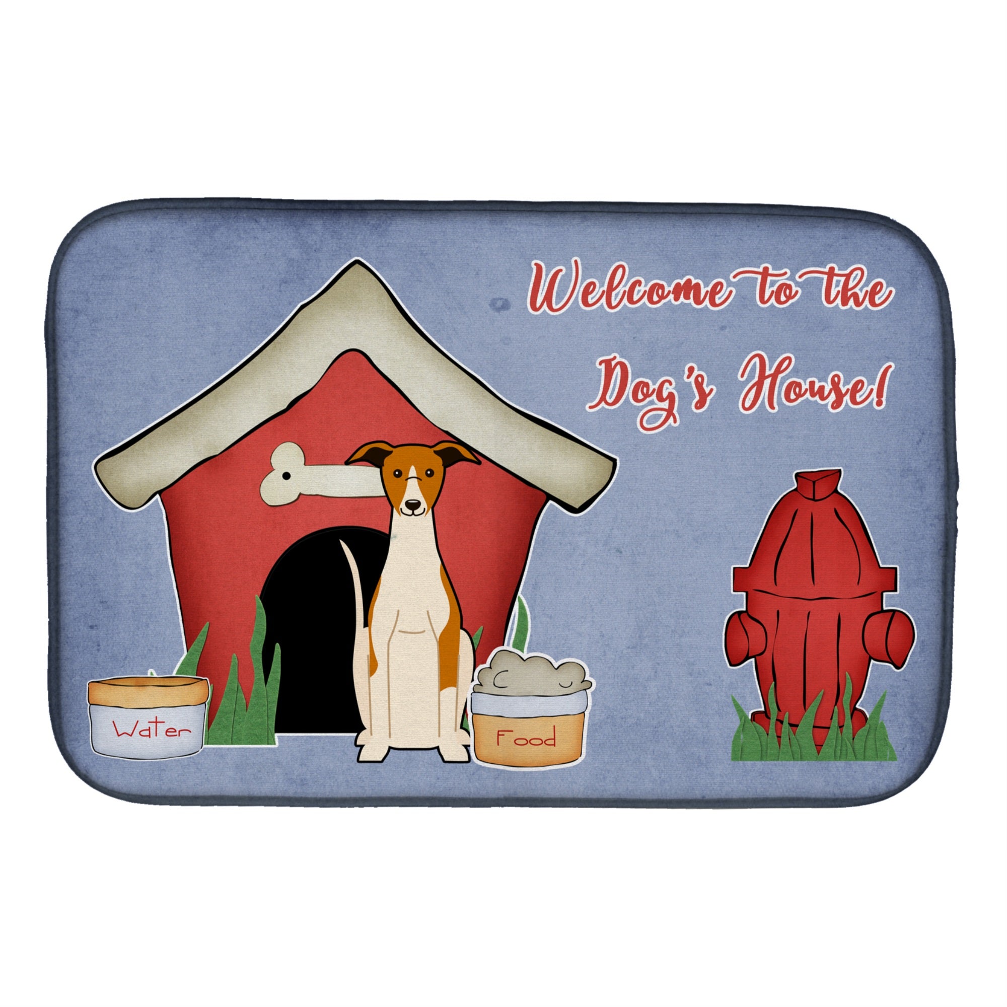 'Caroline'S Treasures Dog House Collection Whippet Dish Drying Mat, 14'''' X 21''''''