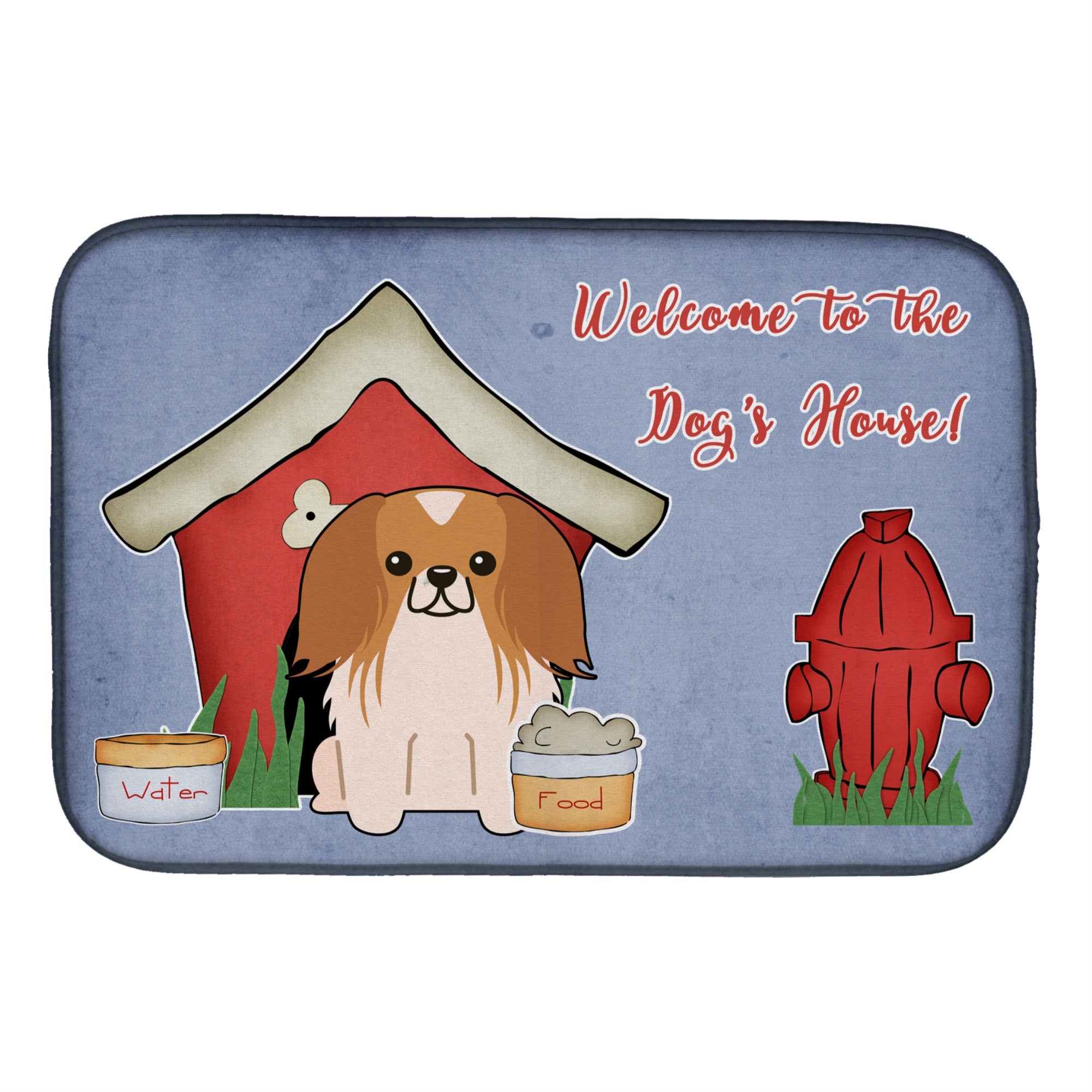 'Caroline'S Treasures Dog House Collection Pekingese Red White Dish Drying Mat, 14'''' X 21''''''