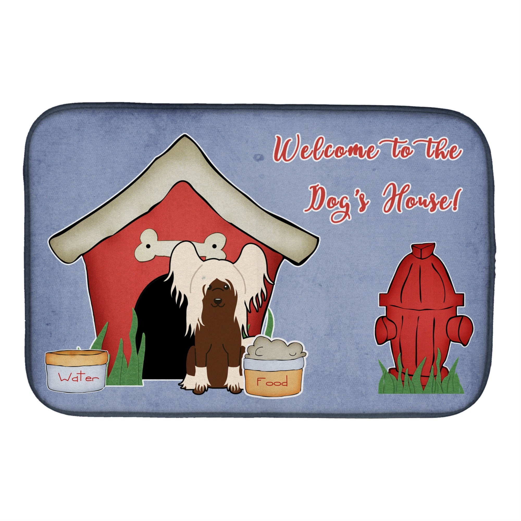 'Caroline'S Treasures Bb2867Ddm Dish Drying Mat, 14'''' X 21'''', Dog House''