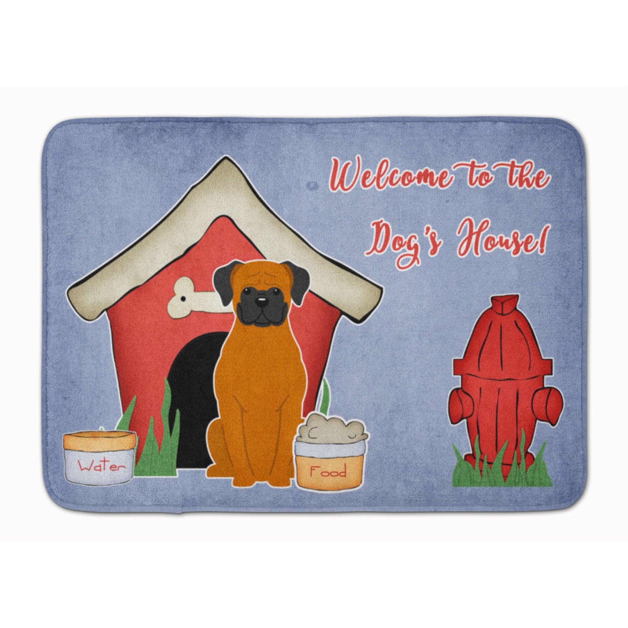 Carolines Treasures Dog House Collection Fawn Boxer Floor Mat, 19 x 27, Multicolor