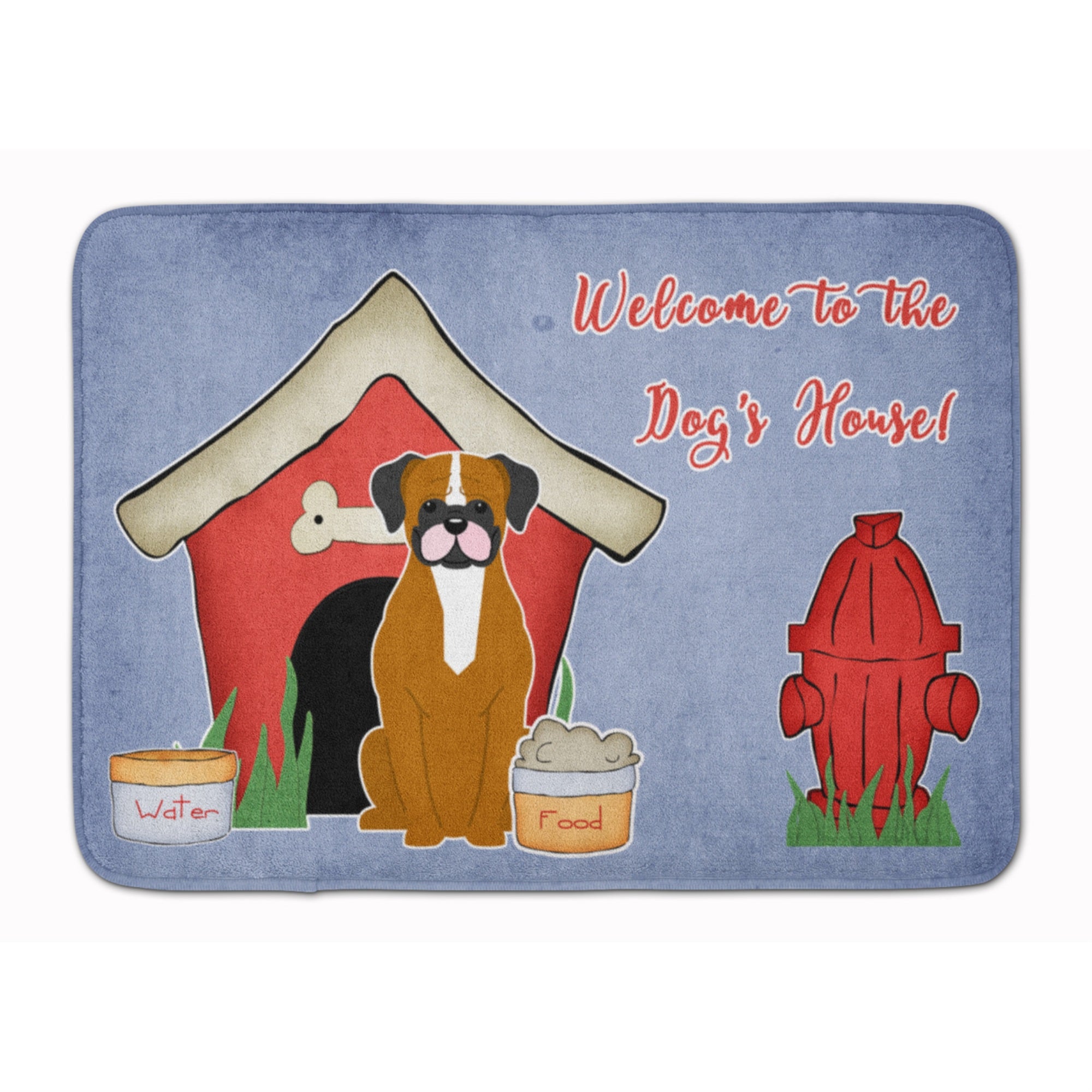 Carolines Treasures Dog House Collection Flashy Fawn Boxer Floor Mat, 19 x 27, Multicolor