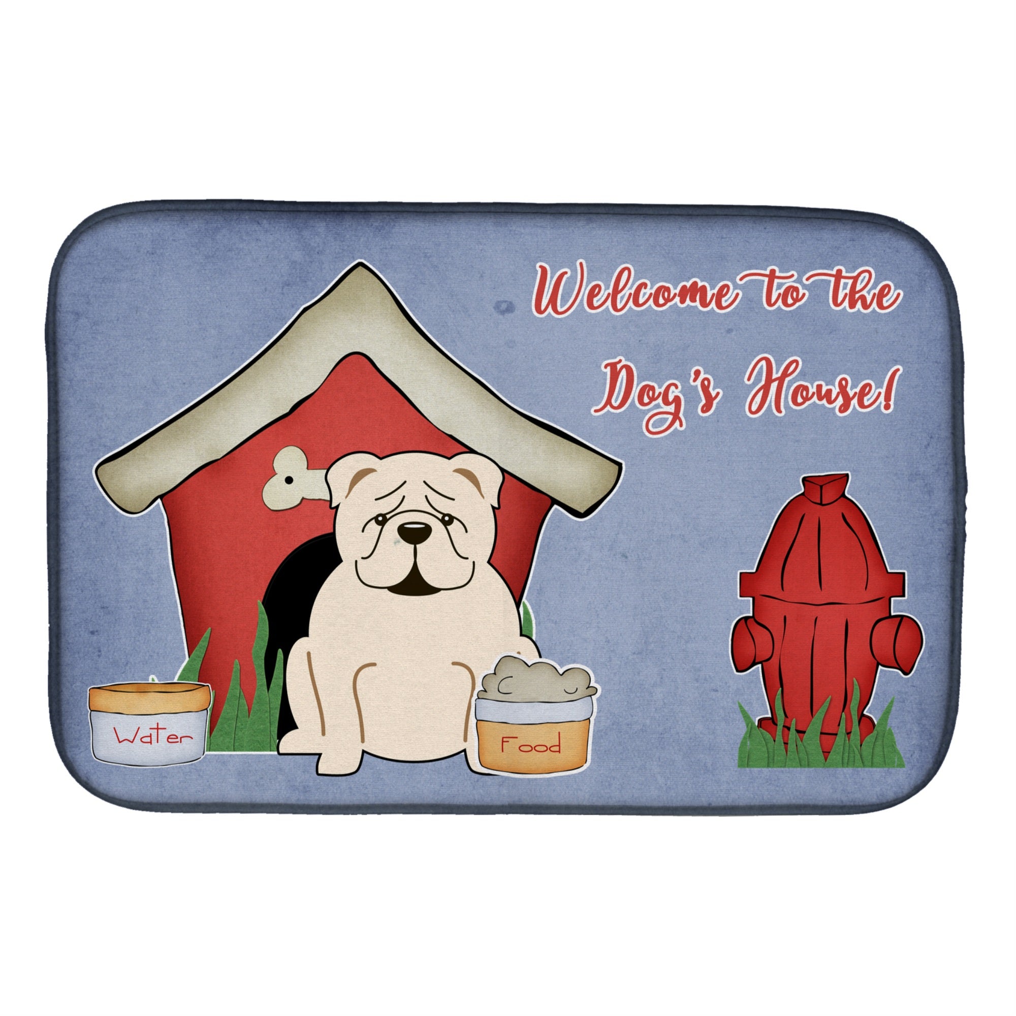 'Caroline'S Treasures Bb2877Ddm Dish Drying Mat, 14 X 21, Dog House''