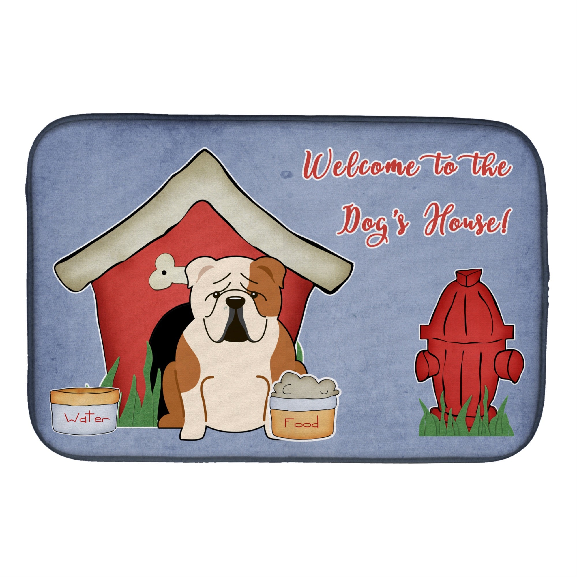 'Caroline'S Treasures Bb2879Ddm Dish Drying Mat, 14'''' X 21'''', Dog House''