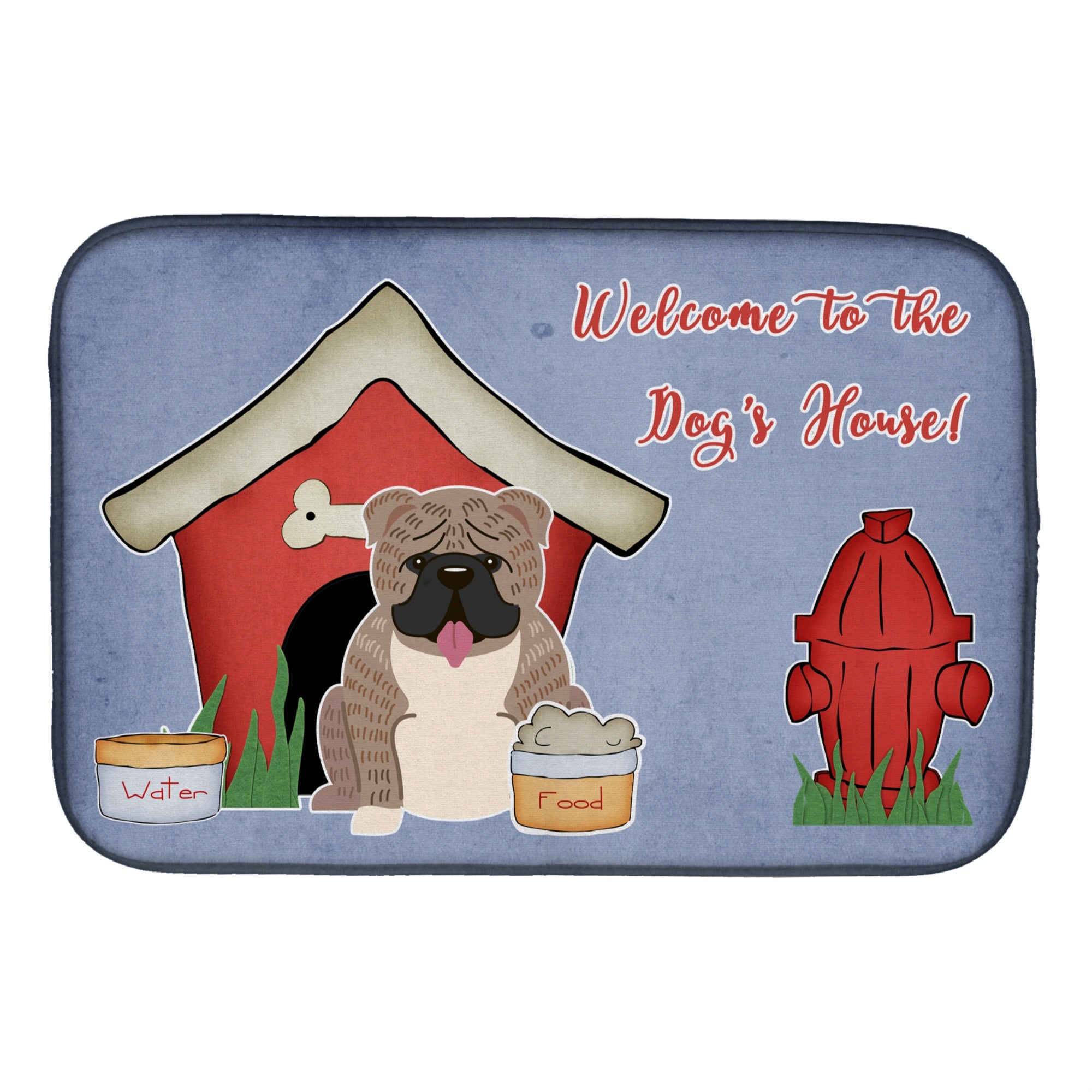 'Caroline'S Treasures Bb2880Ddm Dish Drying Mat, 14 X 21, Dog House''