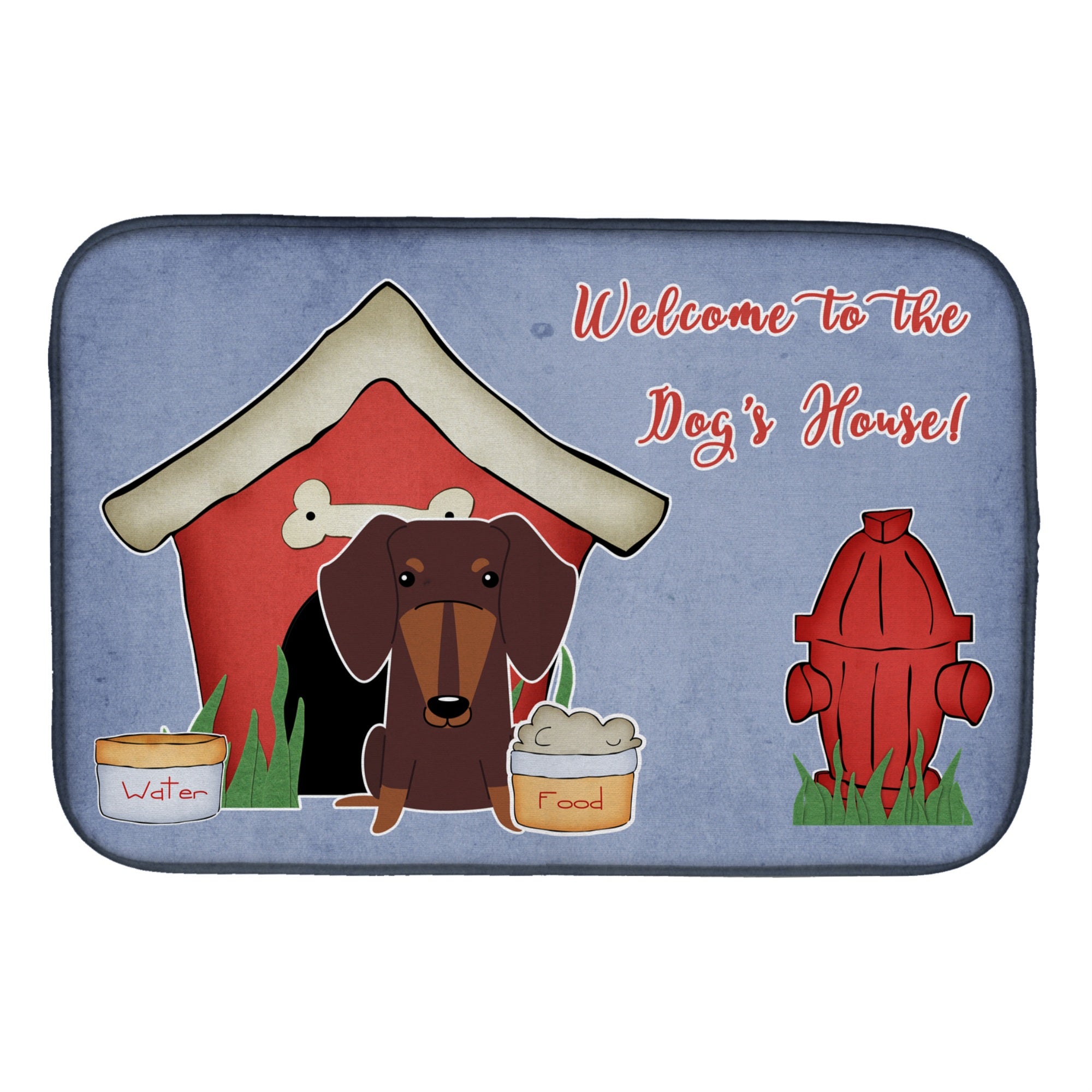 'Caroline'S Treasures Dog House Collection Dachshund Chocolate Dish Drying Mat, 14'''' X 21''''''