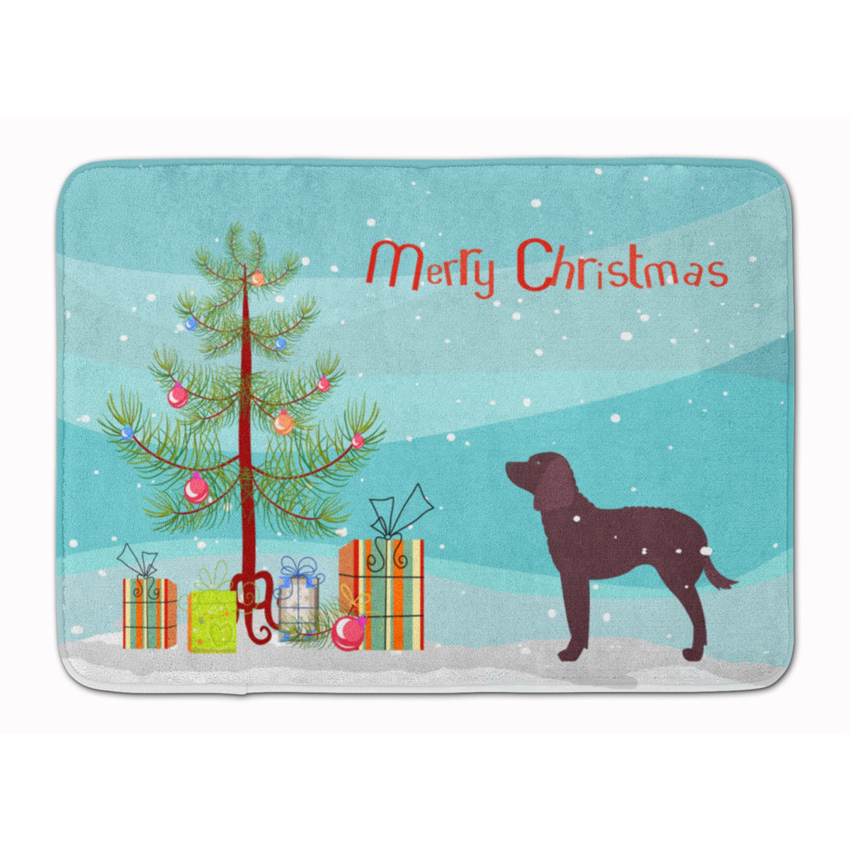 'Caroline'S Treasures American Water Spaniel Christmas Tree Floor Mat, 19'''' X 27'''', Multicolor''