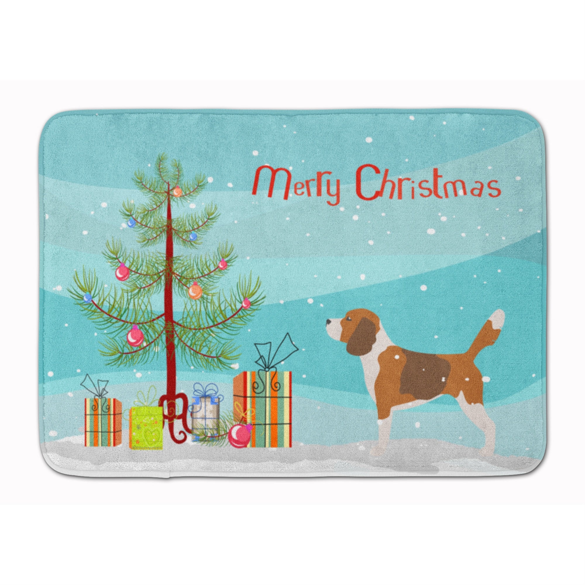 'Caroline'S Treasures Beagle Merry Christmas Tree Floor Mat, 19'''' X 27'''', Multicolor''