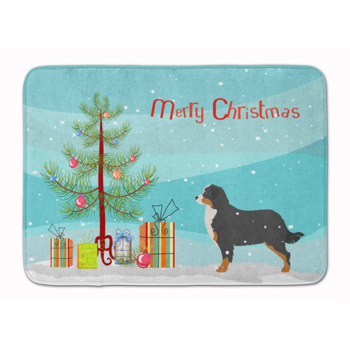 'Caroline'S Treasures Merry Tree Bernese Mountain Dog Christmas Floor Mat, 19'''' X 27'''', Multicolor''
