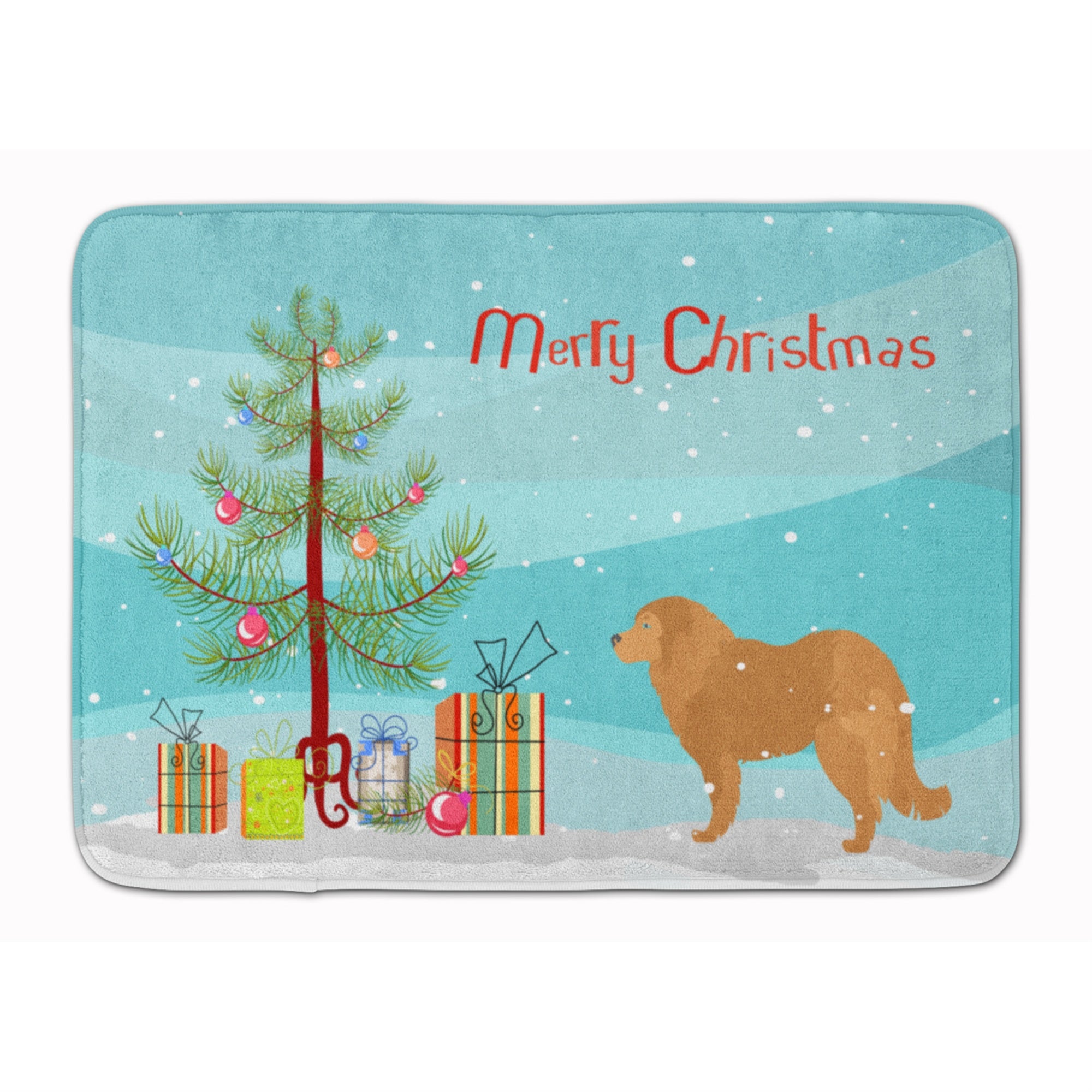 'Caroline'S Treasures Caucasian Shepherd Dog Christmas Tree Floor Mat, 19'''' X 27'''', Multicolor''