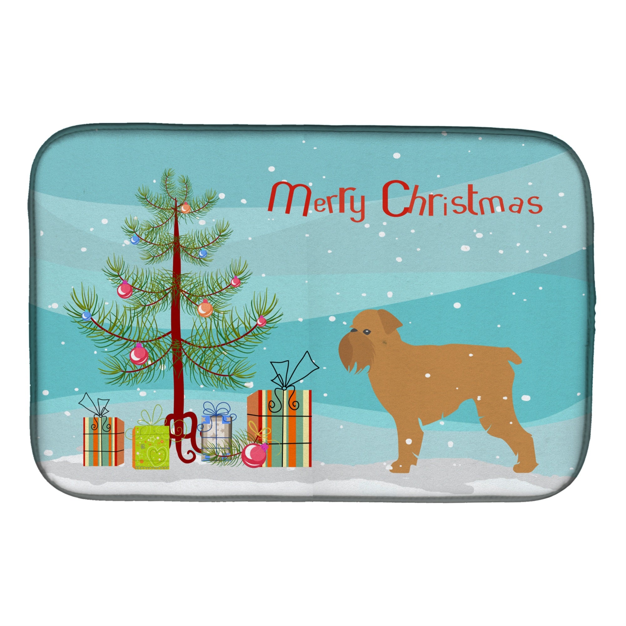 'Caroline'S Treasures Brussels Griffon Tree Dish Drying Mat, 14'''' X 21'''', Multicolor''