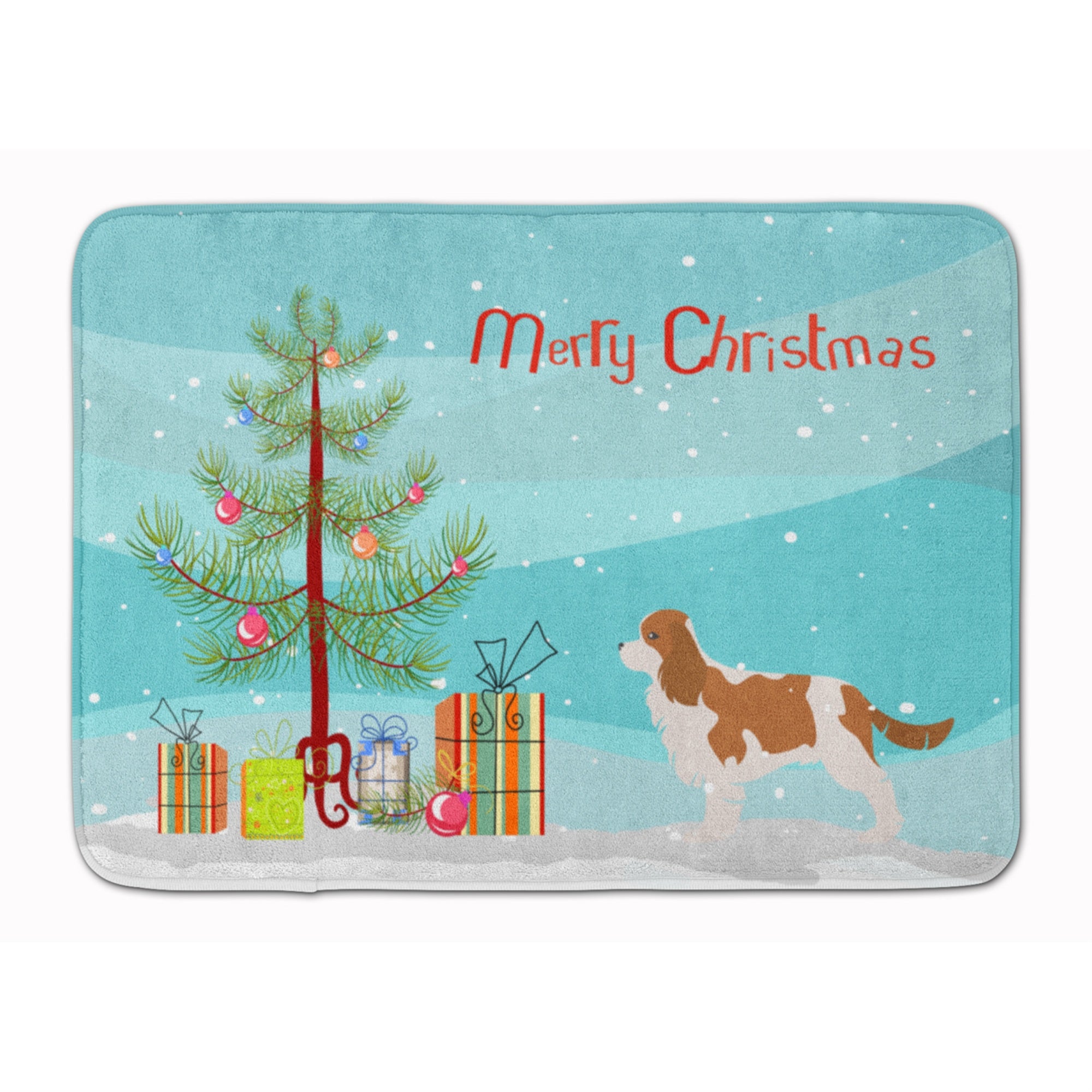 'Caroline'S Treasures Cavalier King Charles Spaniel Christmas Floor Mat, 19'''' X 27'''', Multicolor''