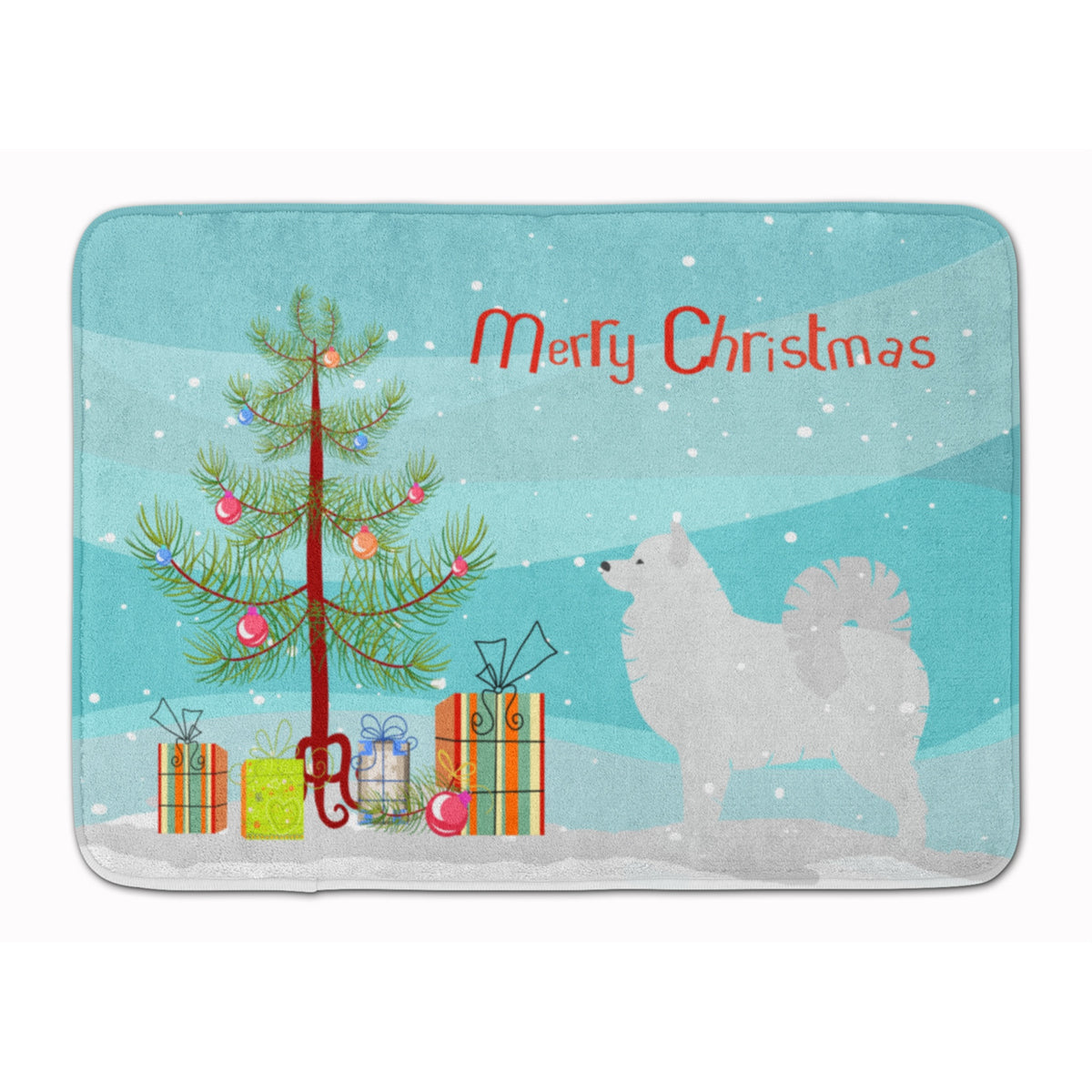 'Caroline'S Treasures Samoyed Merry Christmas Tree Floor Mat, 19'''' X 27'''', Multicolor''