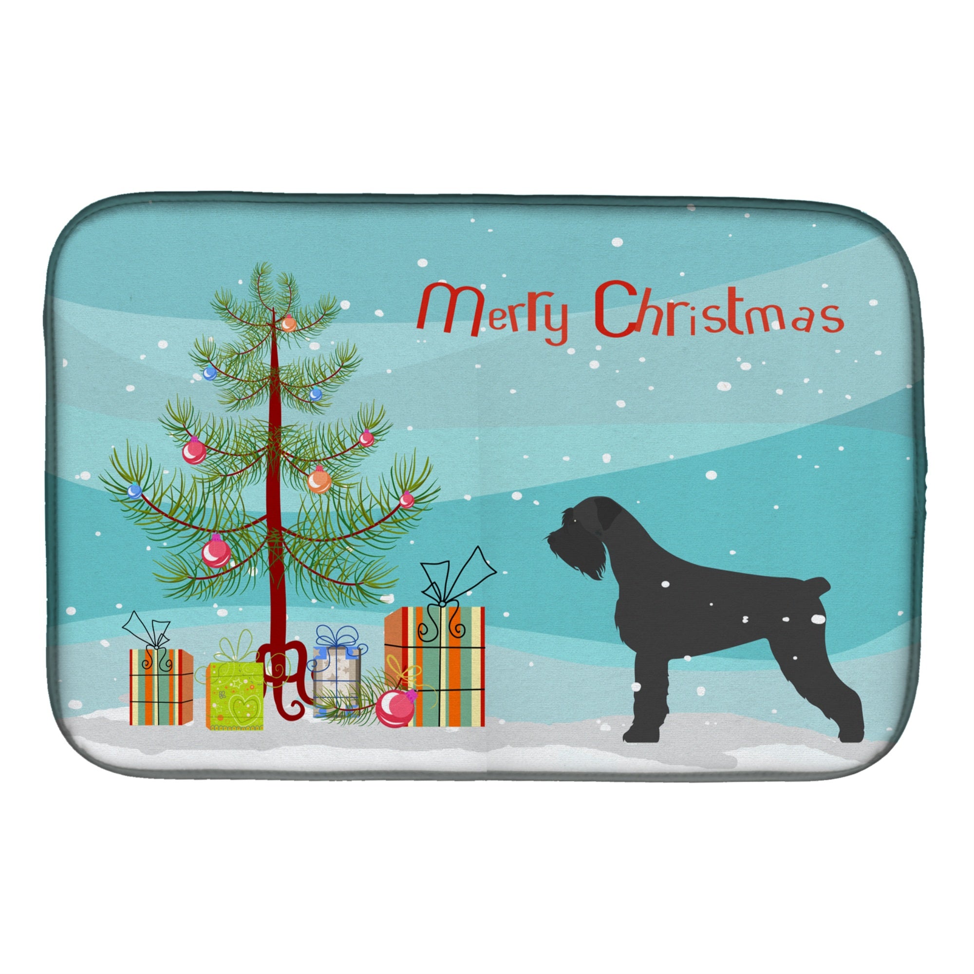 'Caroline'S Treasures Giant Schnauzer Tree Dish Drying Mat, 14'''' X 21'''', Multicolor''