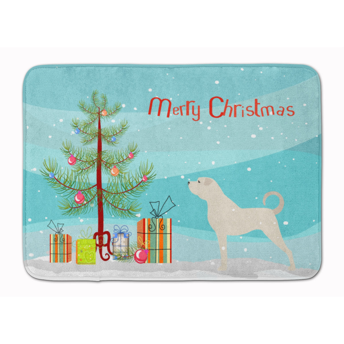 'Caroline'S Treasures Anatolian Shepherd Merry Christmas Tree Floor Mat, 19'''' X 27'''', Multicolor''